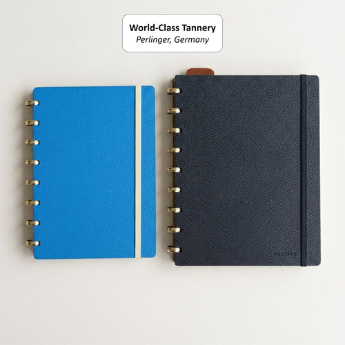 A5/Junior Discbound Planner in German Noblessa Leather