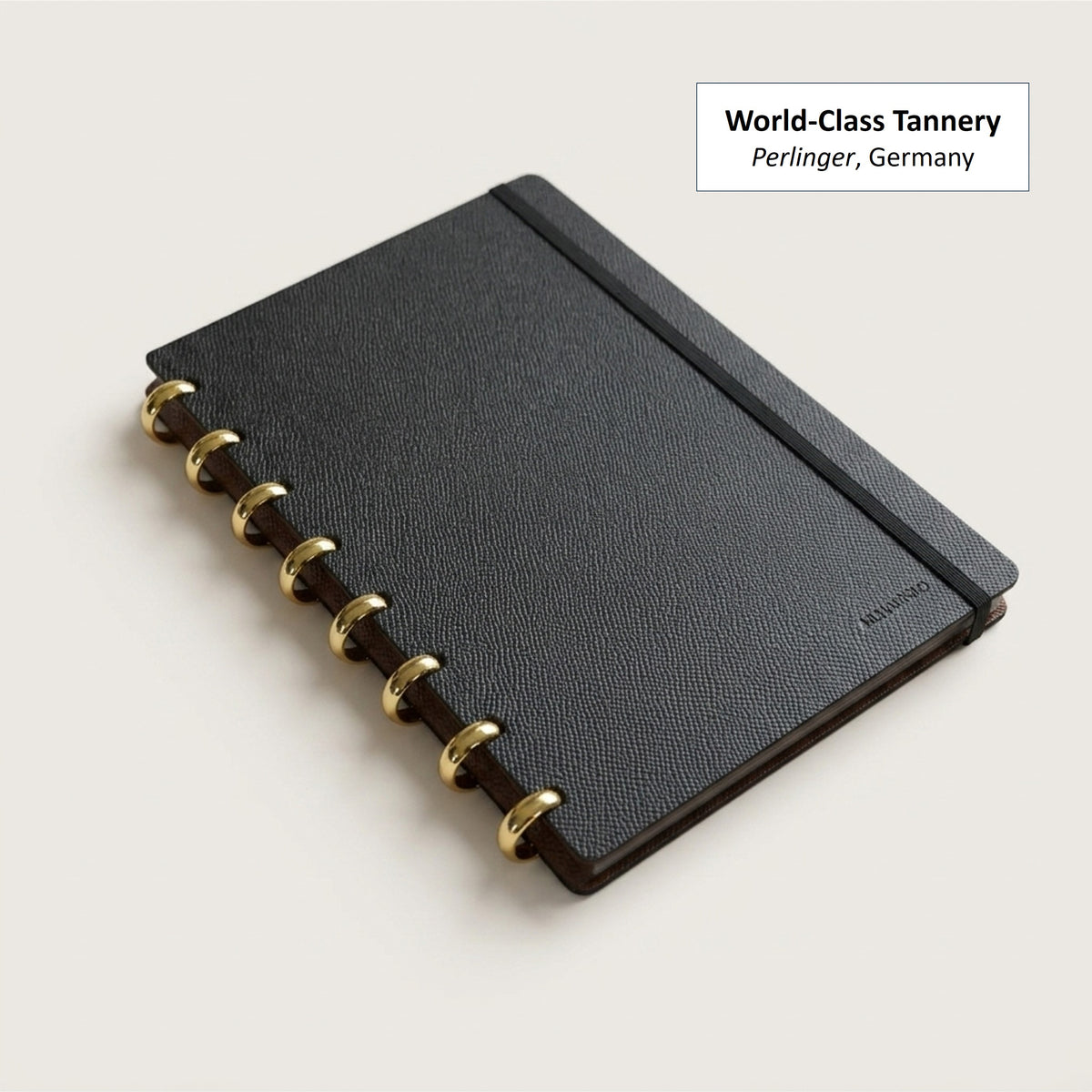 Letter Size Discbound Planner in German Noblessa Leather