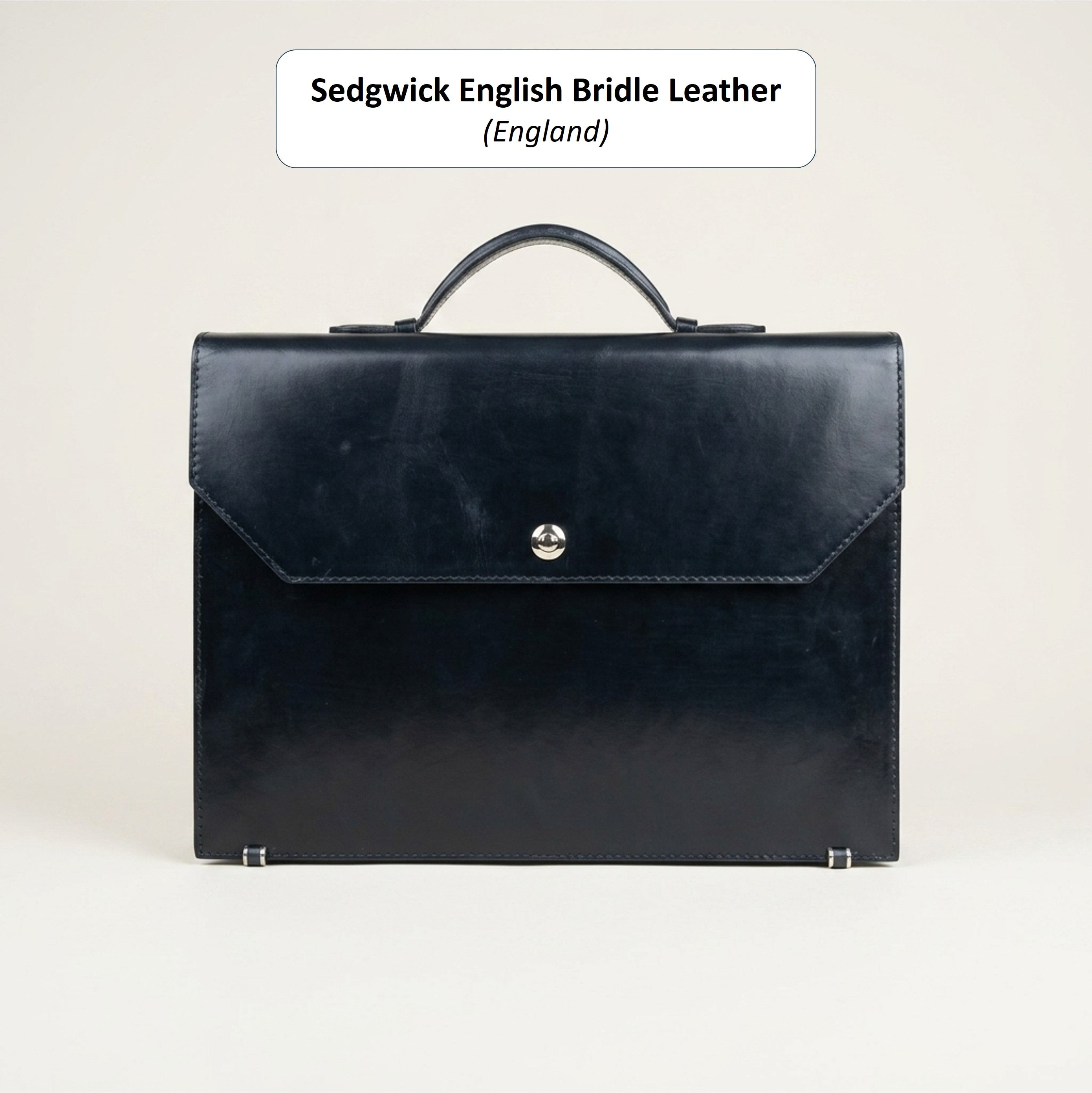 The Origin: Bespoke Bridle Leather Briefcase