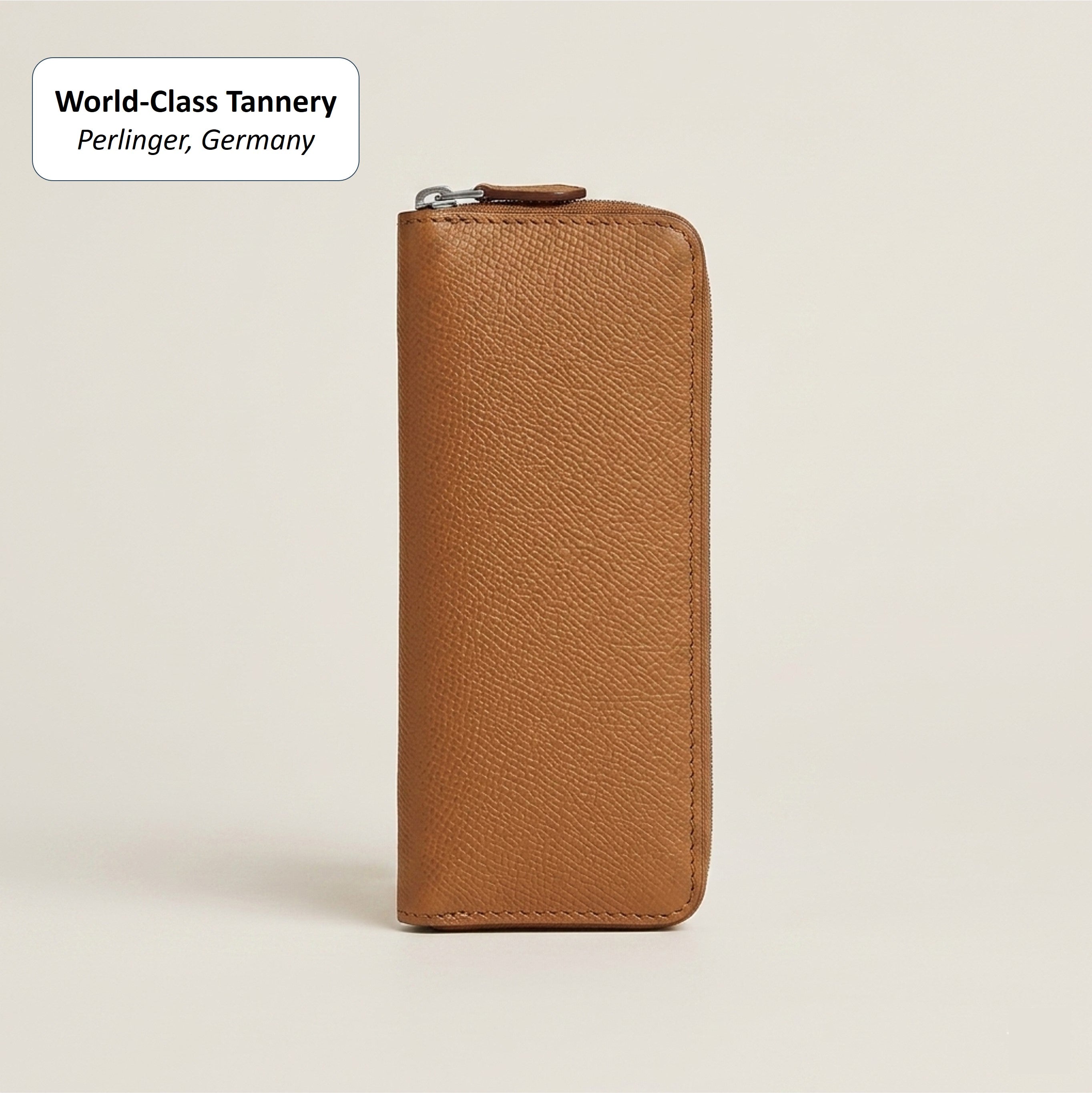Perlinger Noblessa Leather Double Pen Case