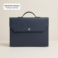 The Origin German Noblessa leather briefcase, front view