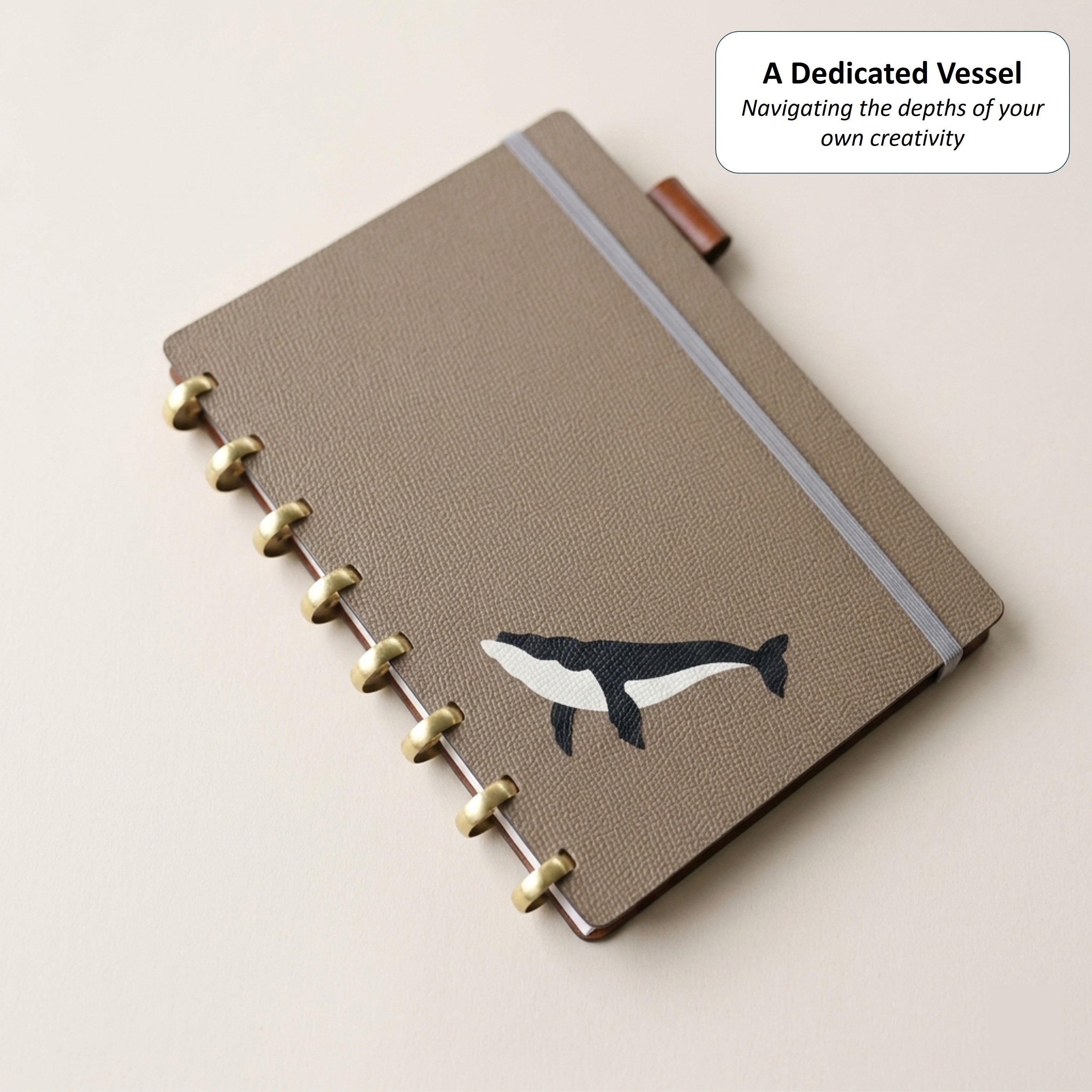 「Humpback」Edition Discbound Planner in German Noblessa Leather