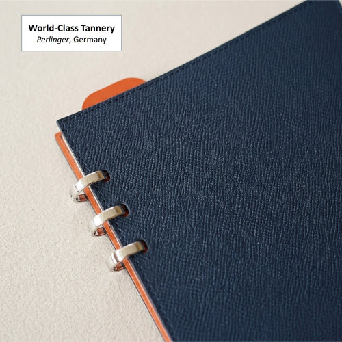 A5 Smart Ring Binder in German Noblessa Leather