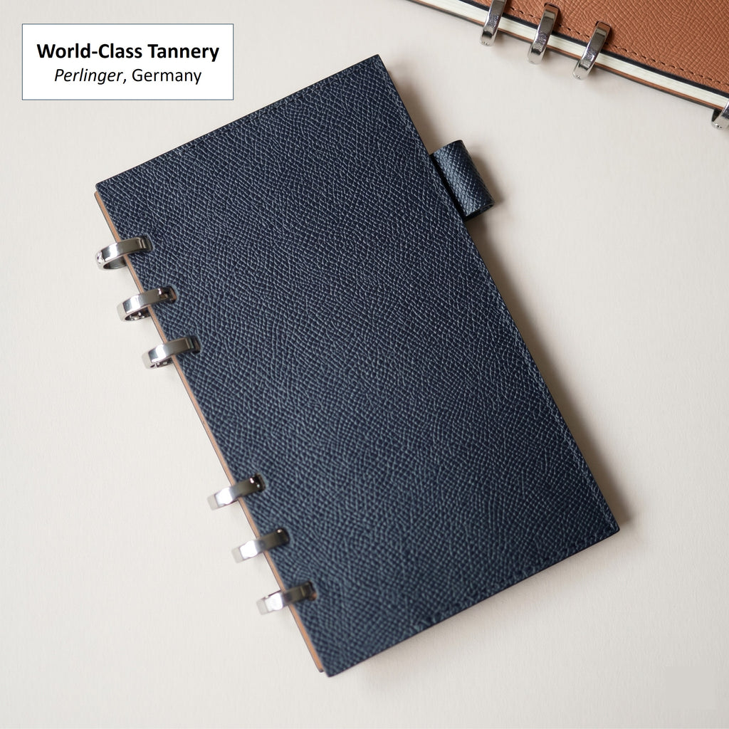 A6 Smart Ring Binder in German Noblessa Leather