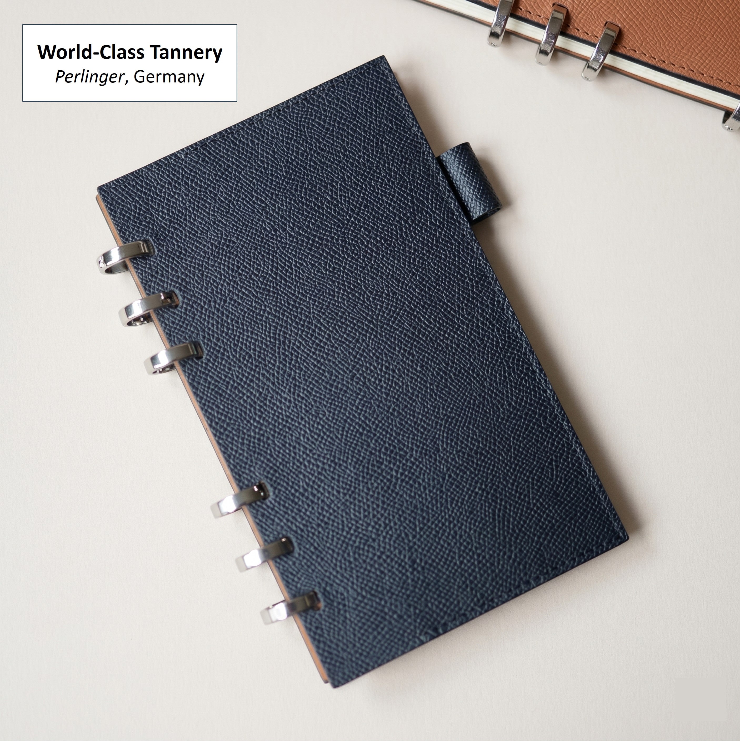 A6 Smart Ring Binder in German Noblessa Leather