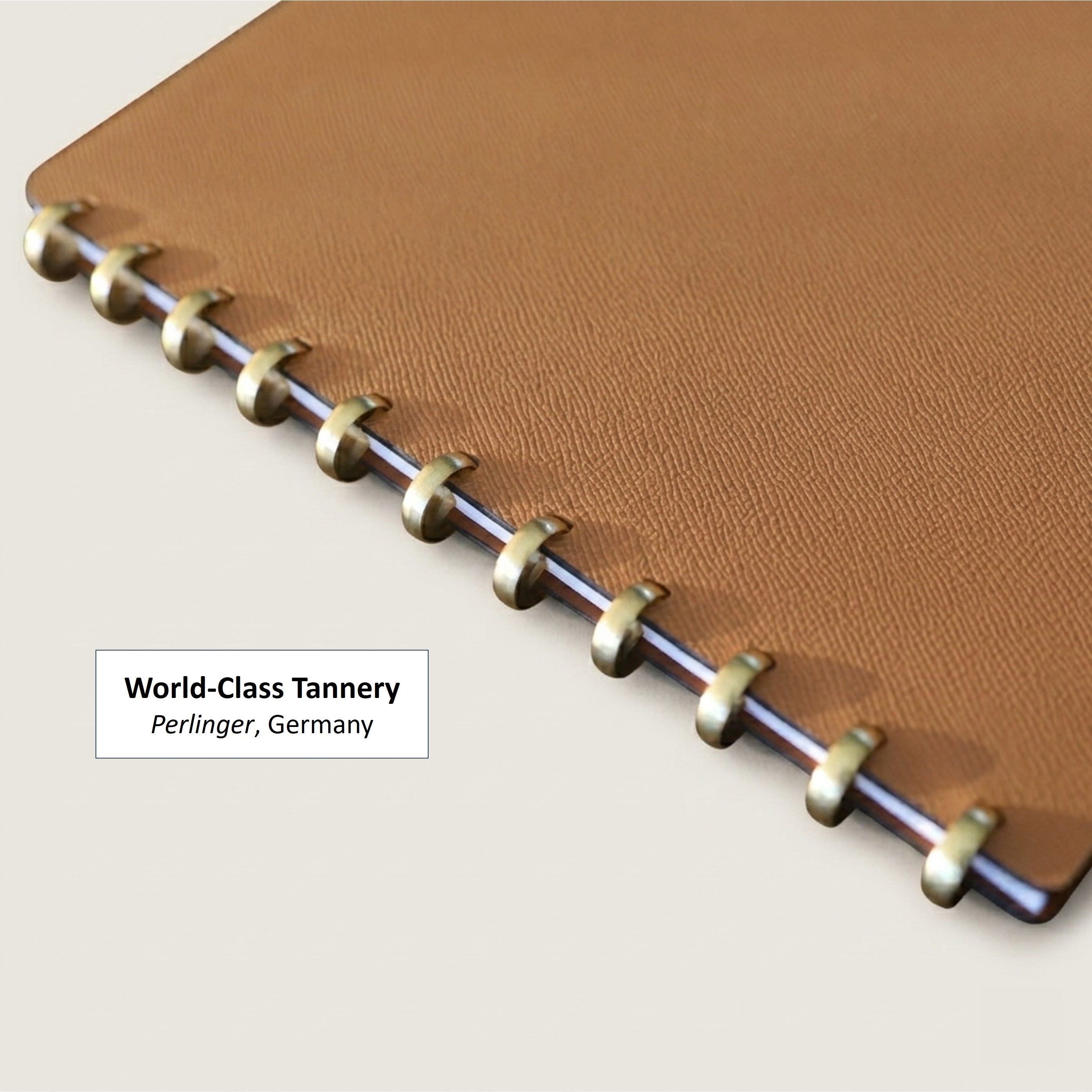 Letter Size Discbound Planner in German Noblessa Leather