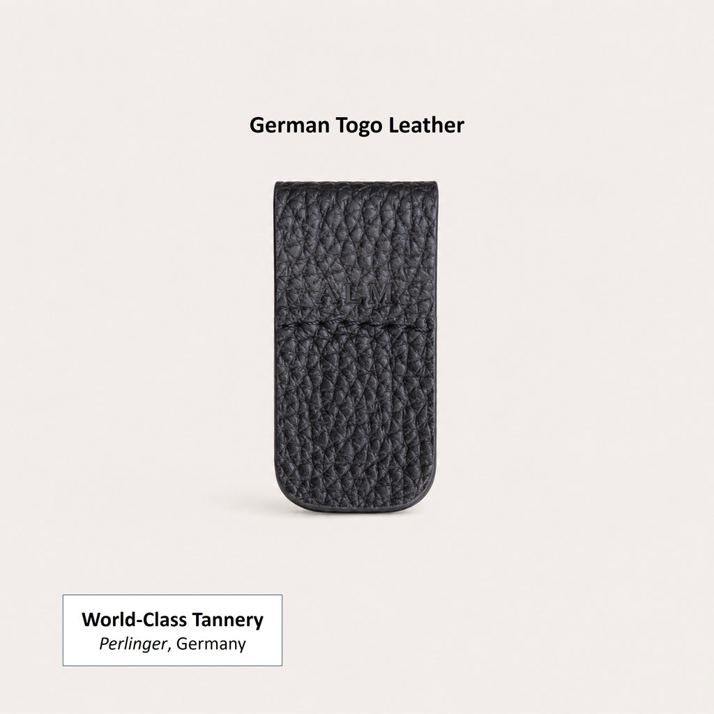 Cord Wrap in German Togo Leather