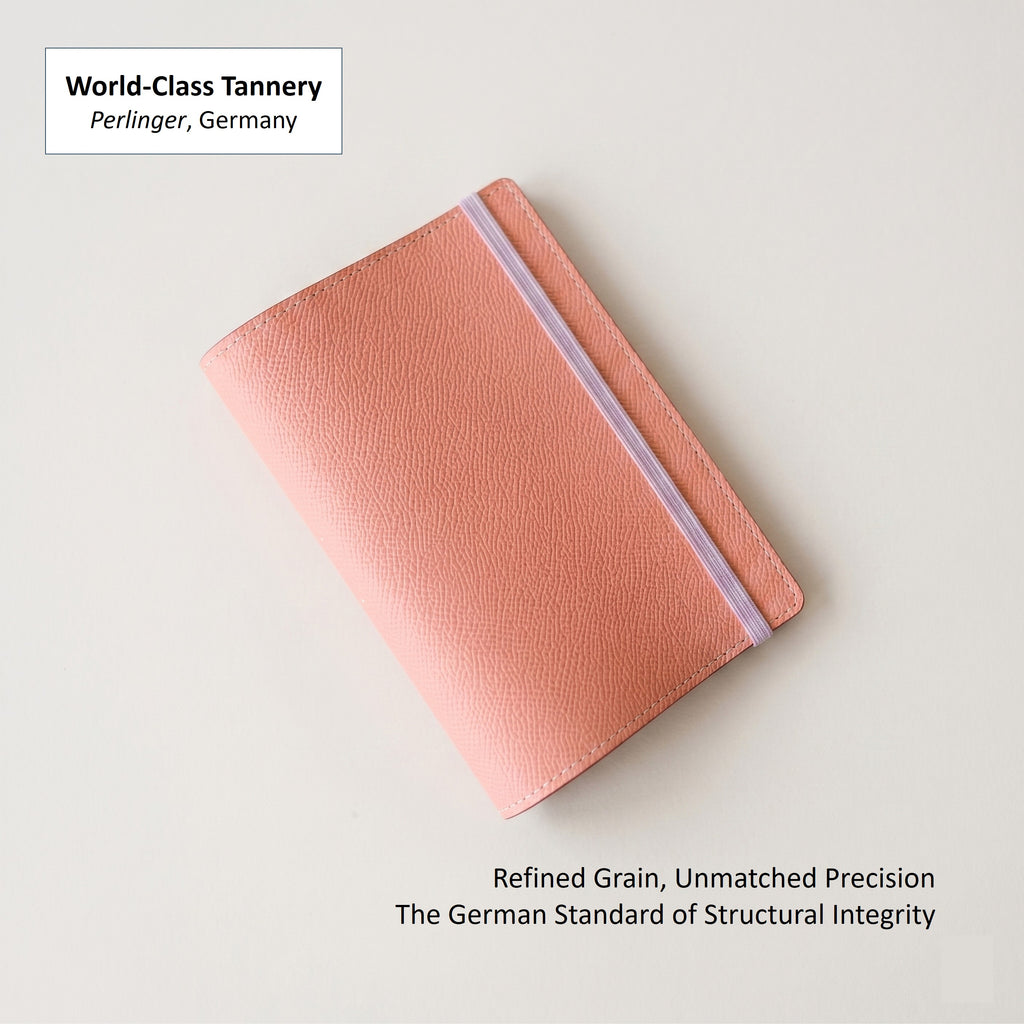 Custom Notebook Cover in Noblessa Leather for Midori, Hobonichi, and Moleskine