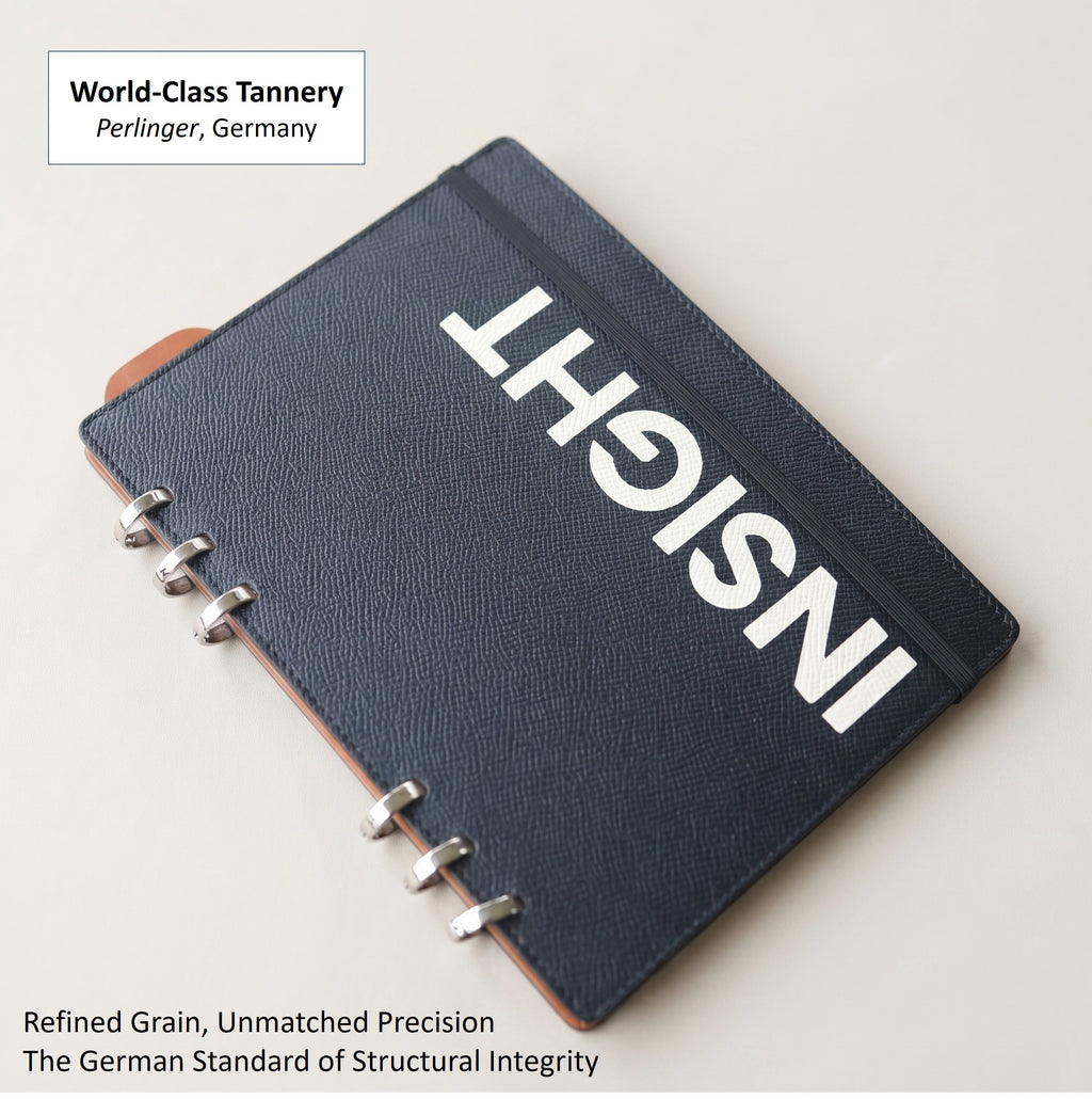 「INSIGHT」Edition A5 Smart Ring Binder in German Noblessa Leather