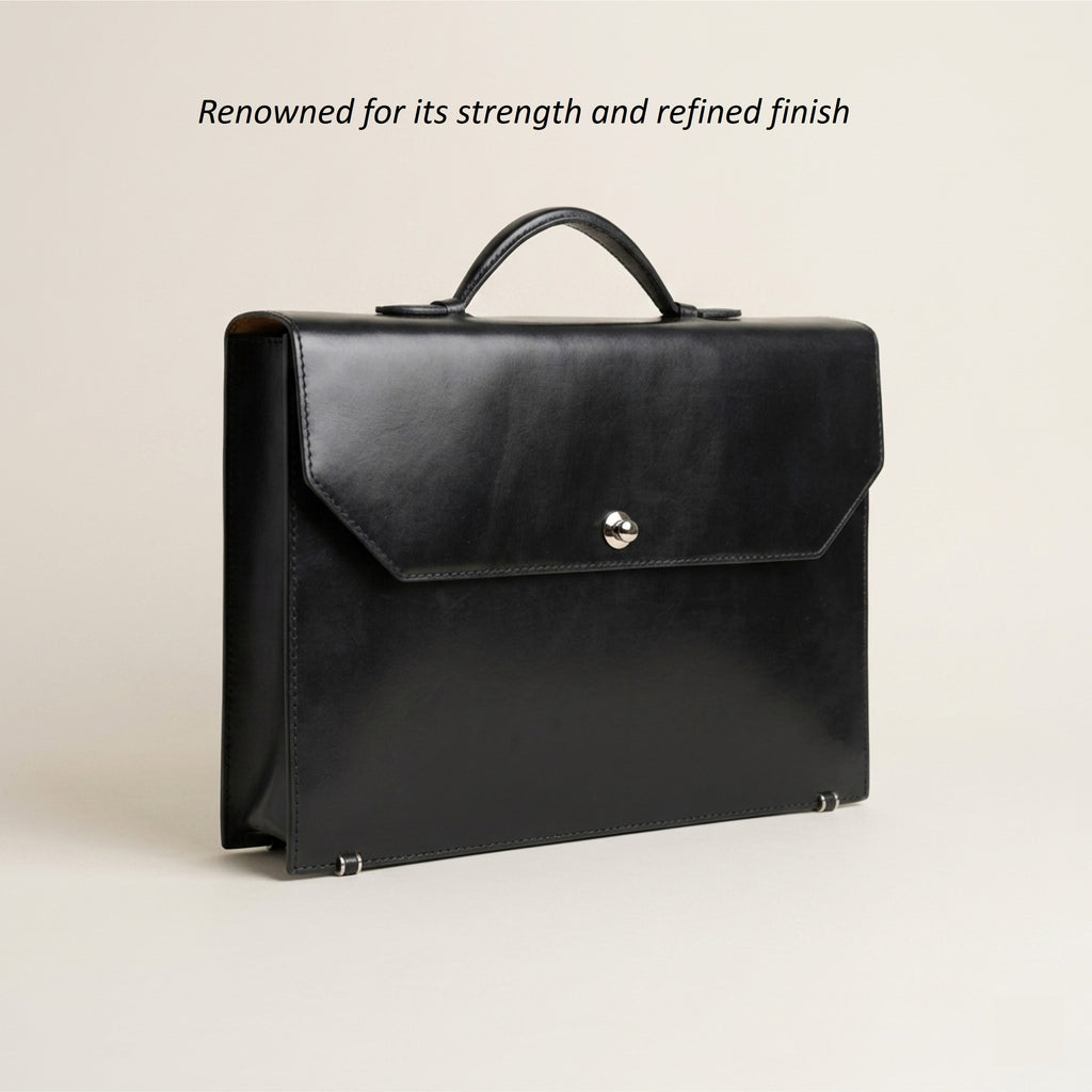 The Origin: Bespoke Bridle Leather Briefcase