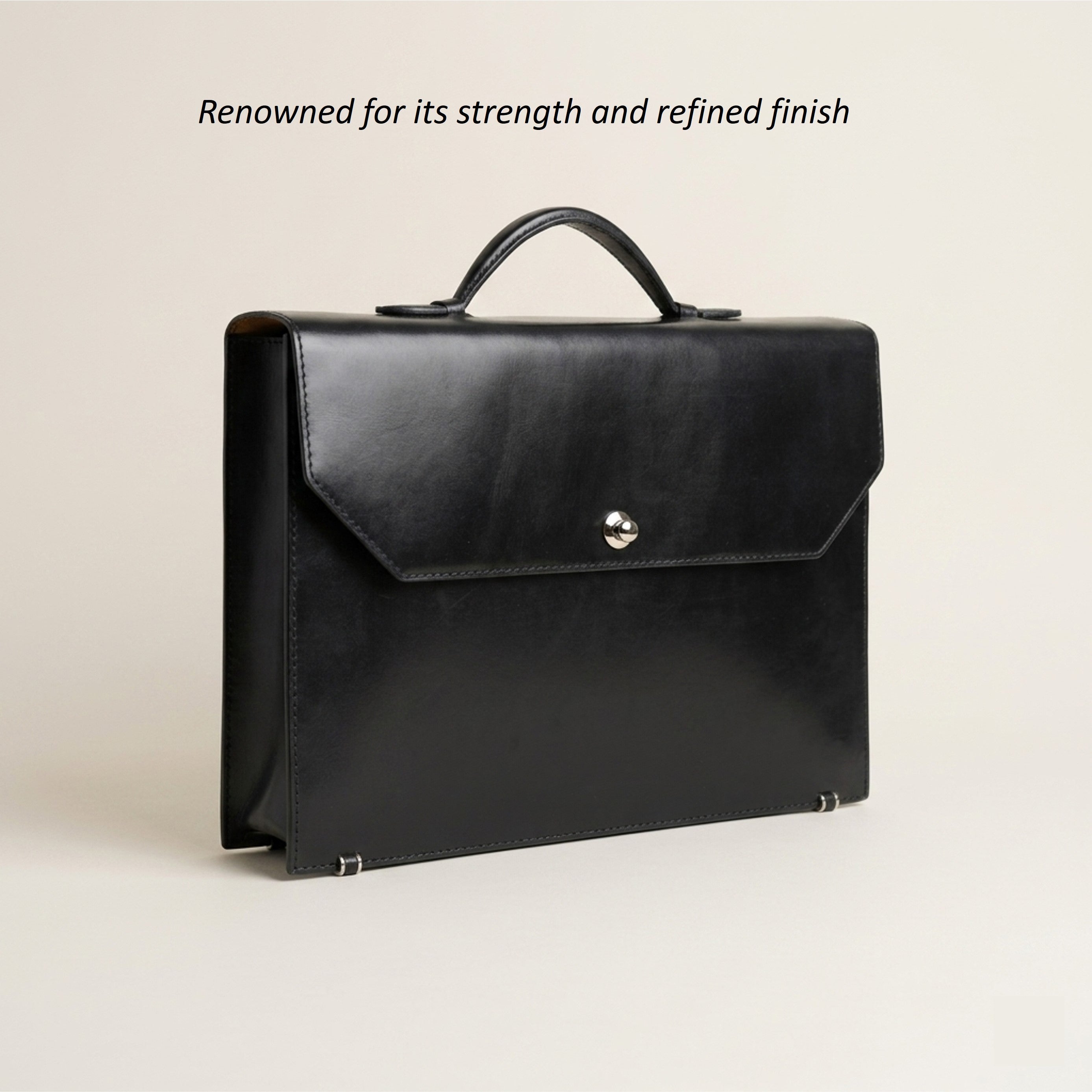 The Origin: Bespoke Bridle Leather Briefcase