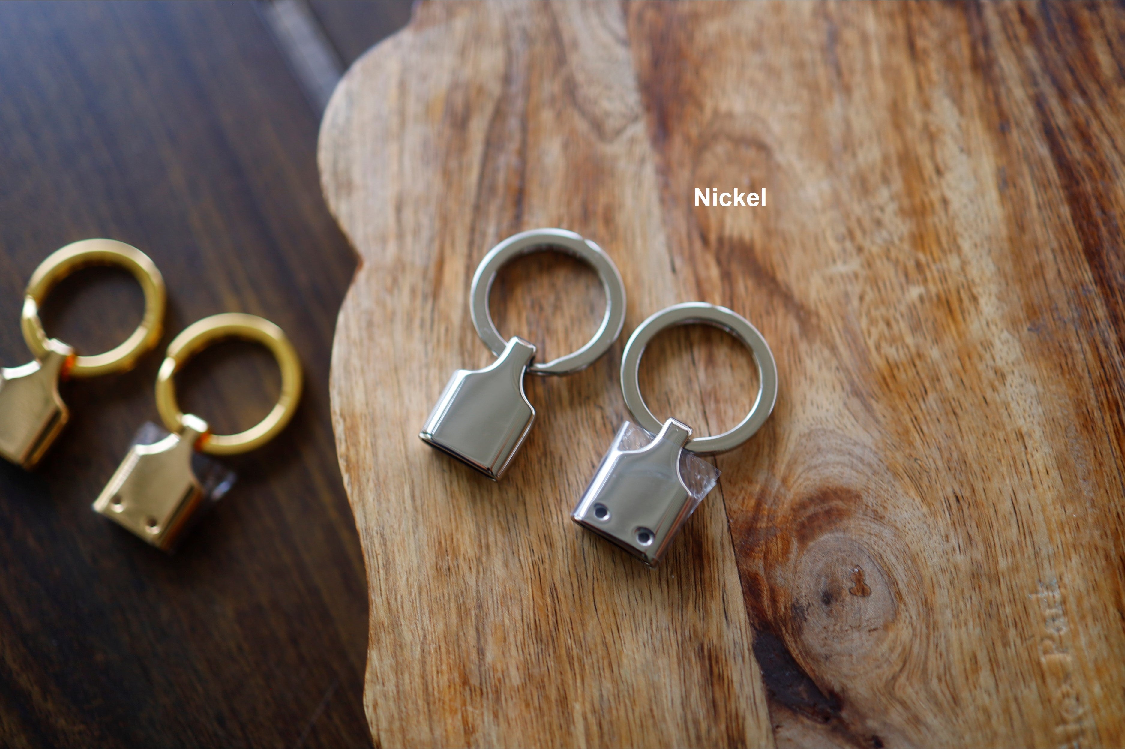 Key Fob Hardware (Gold/Nickel)