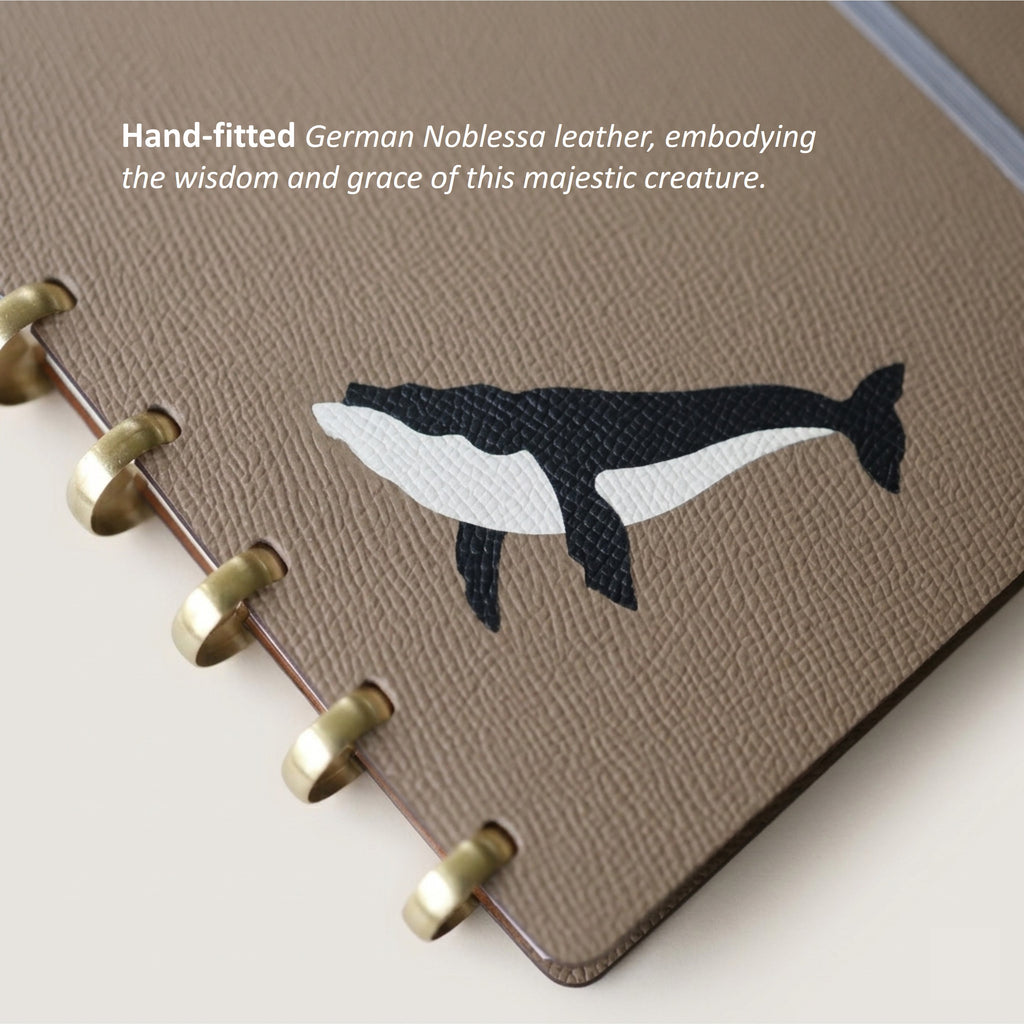 「Humpback」Edition Discbound Planner in German Noblessa Leather