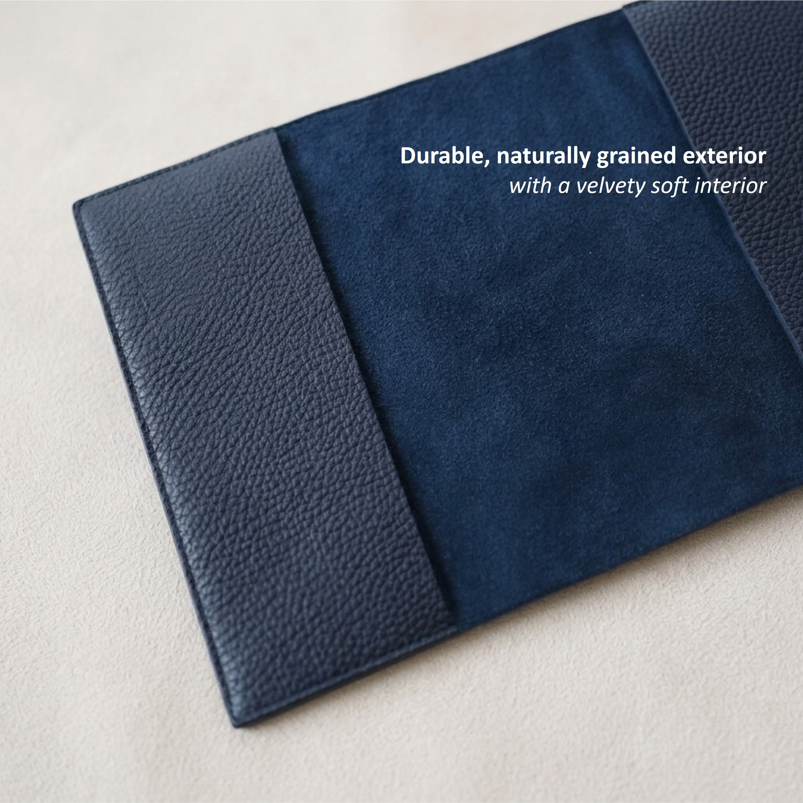 Minimalist Standard Leather Bible Cover - German Togo Leather