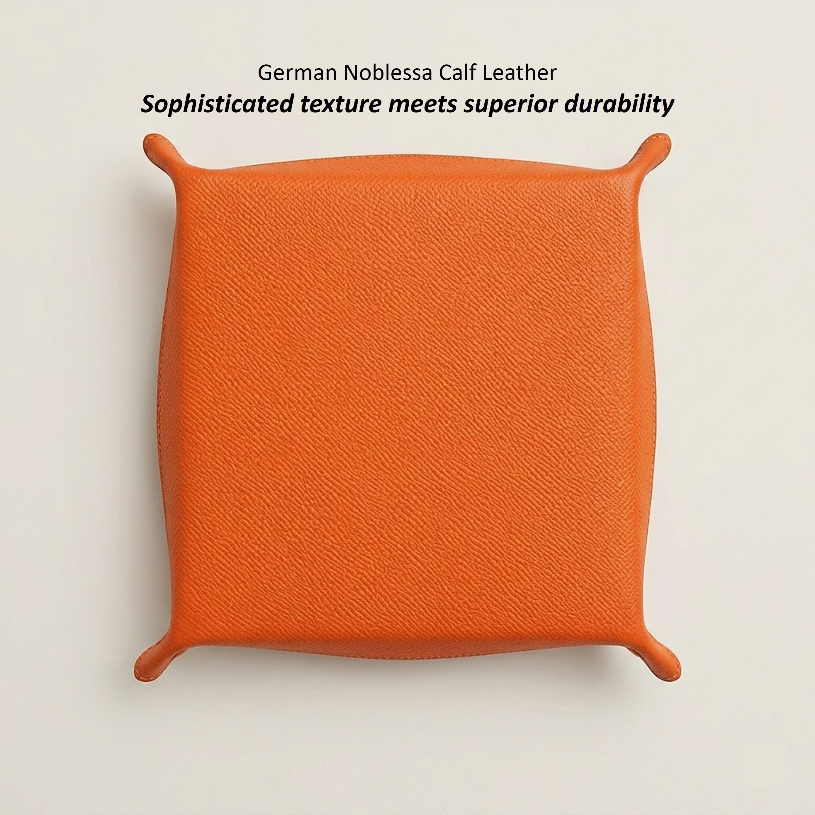 Handmade Leather Valet Tray | Perlinger Noblessa & Zabri Suede