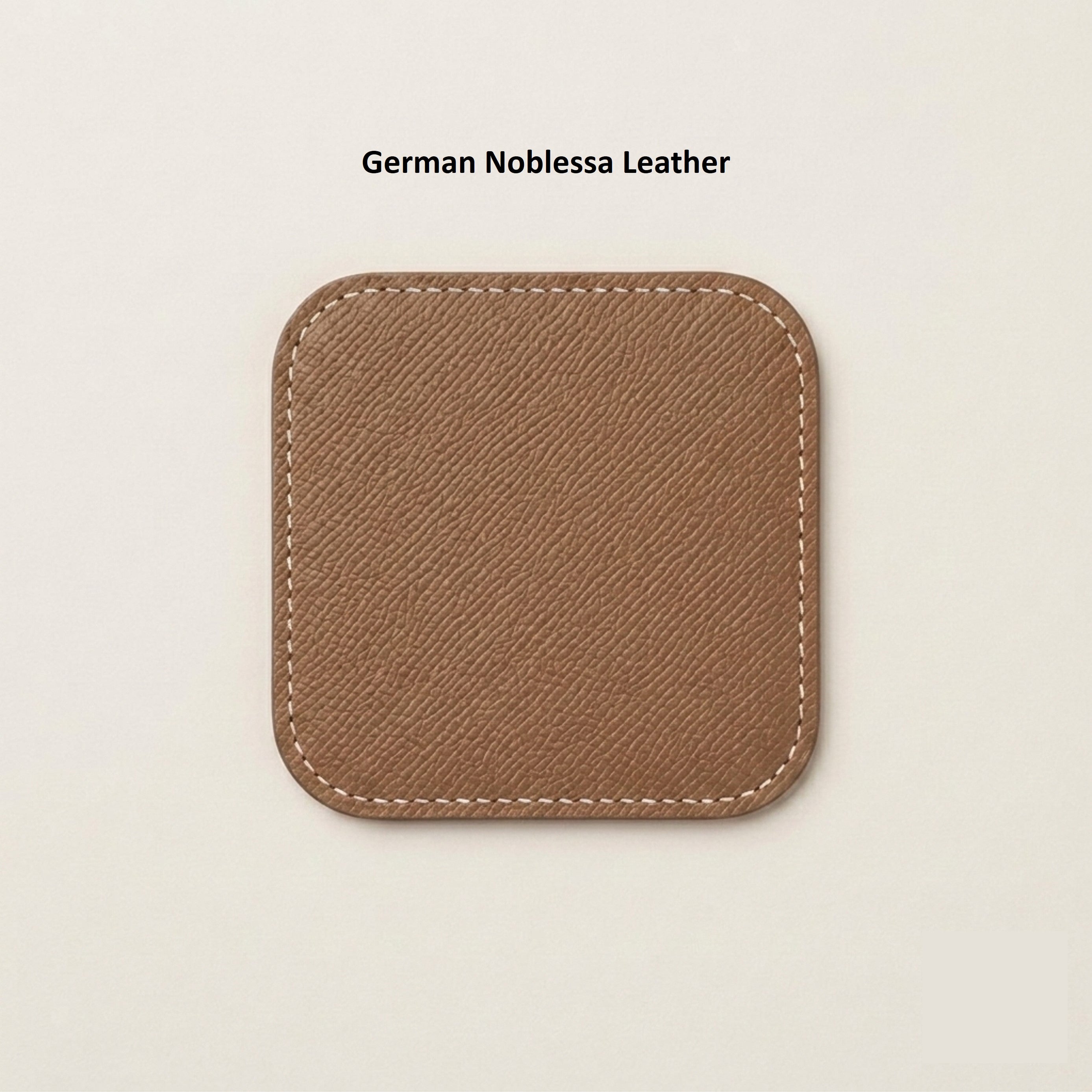 German Noblessa Leather Tea Coasters