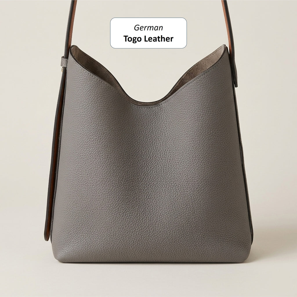 Vela 25 | German Togo Leather Tote