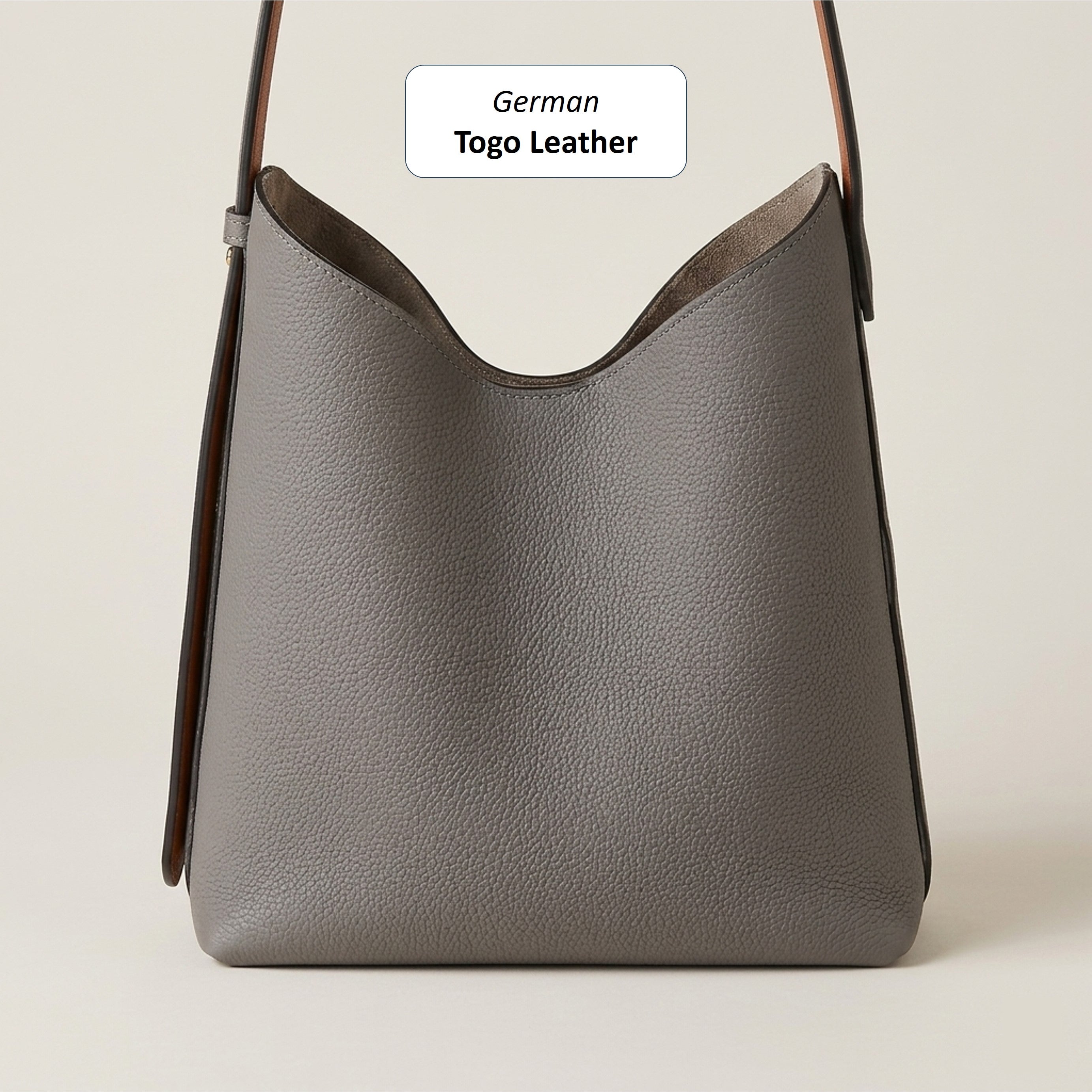 Vela 25 | German Togo Leather Tote