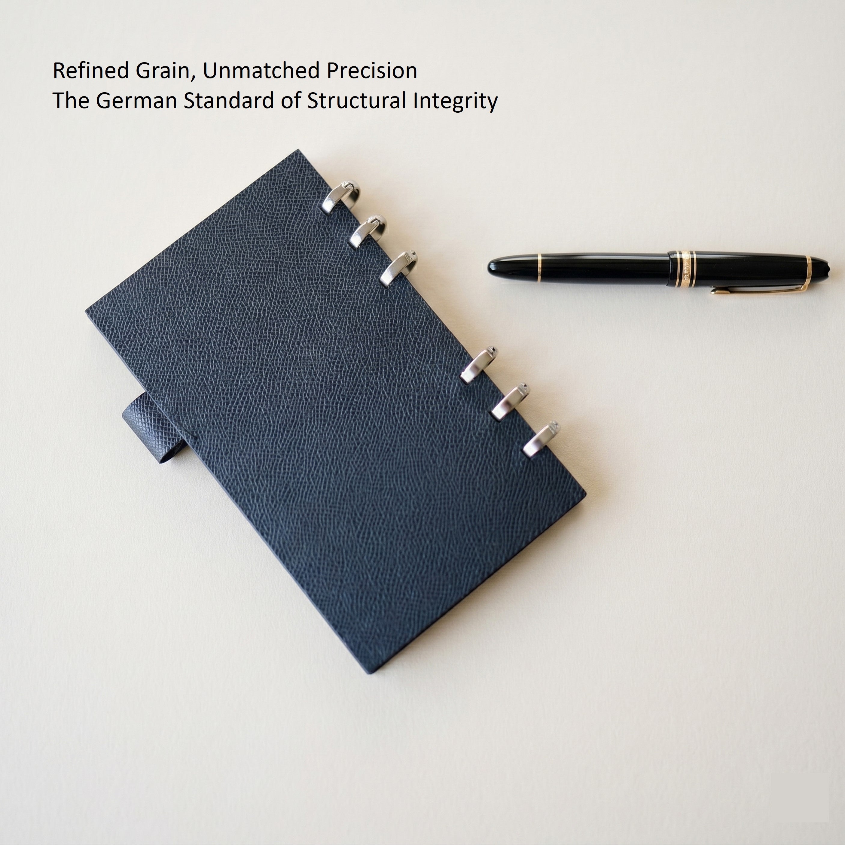 A6 Smart Ring Binder in German Noblessa Leather