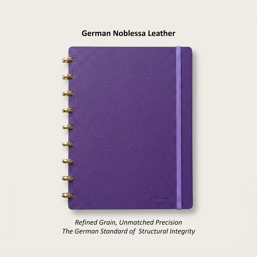 Discbound Planner in German Noblessa Leather