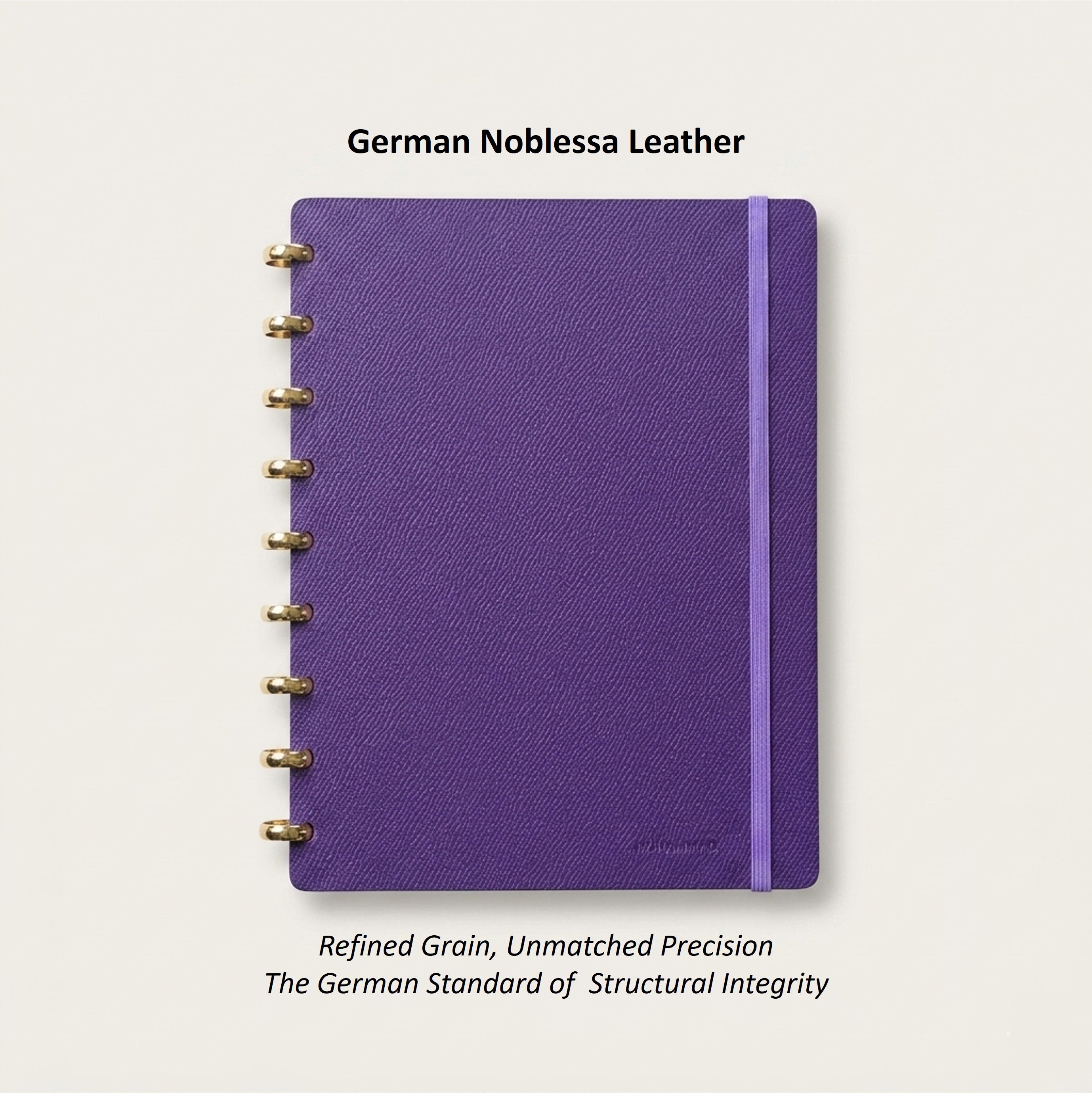 Discbound Planner in German Noblessa Leather