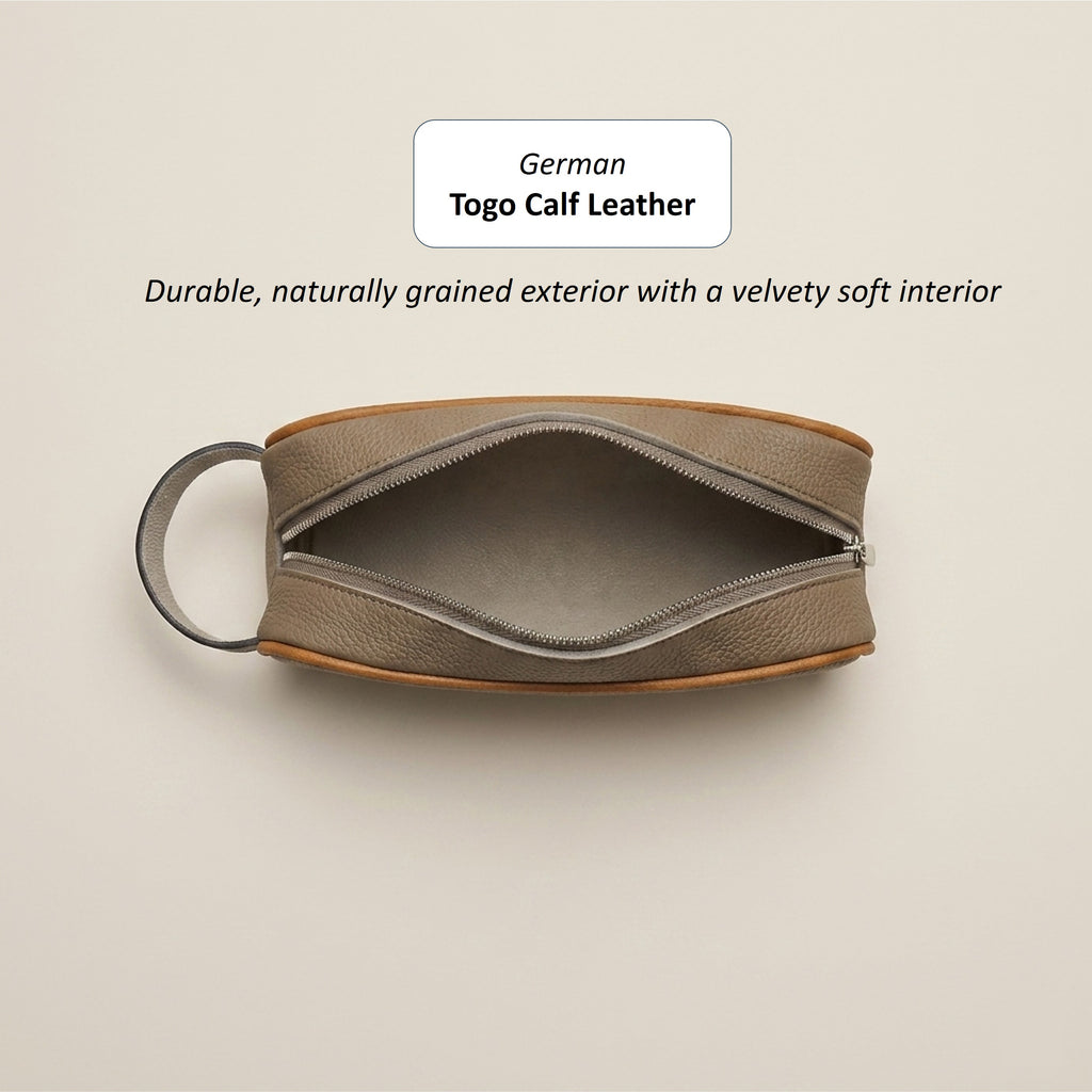 Perlinger Togo Leather Minimalist Pencil Case