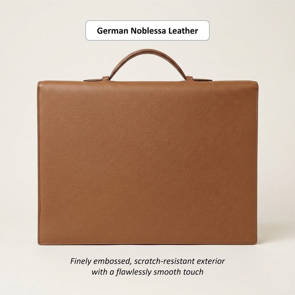 The Vertex: Bespoke Noblessa Leather Briefcase
