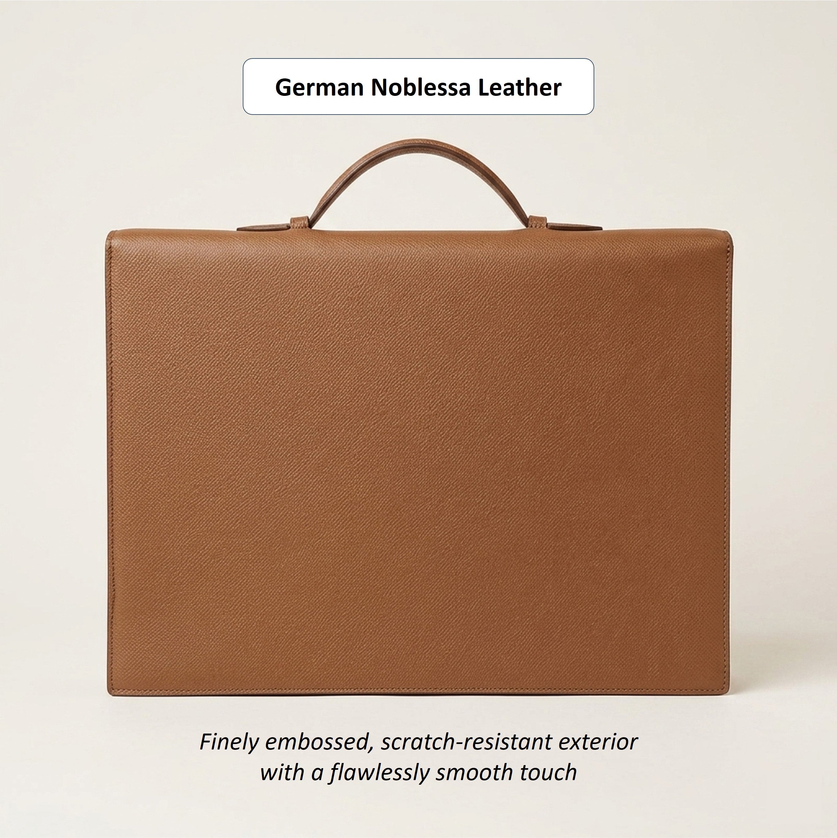 The Vertex: Bespoke Noblessa Leather Briefcase