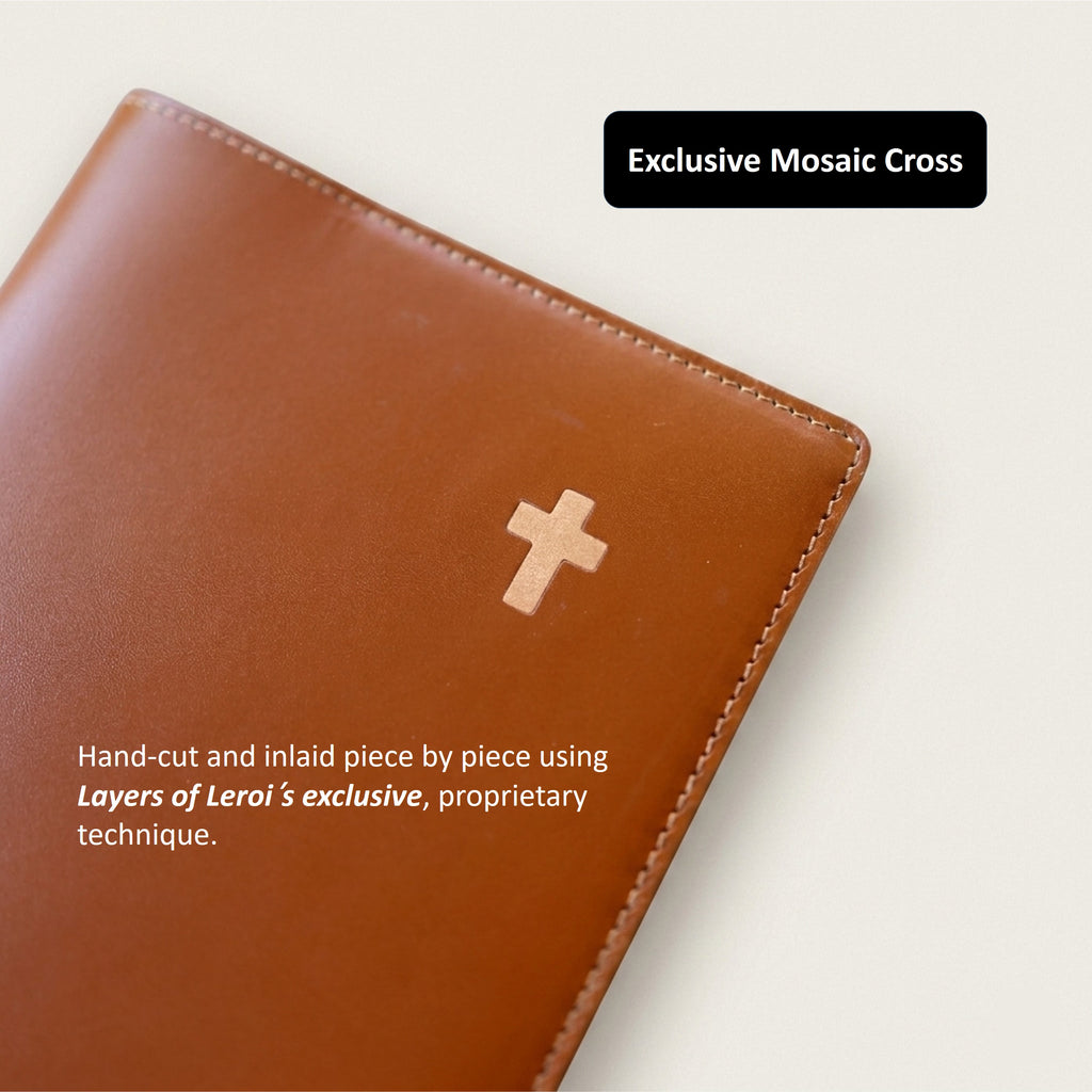 Minimalist Standard Leather Bible Cover - Italian Walpier Vacchetta