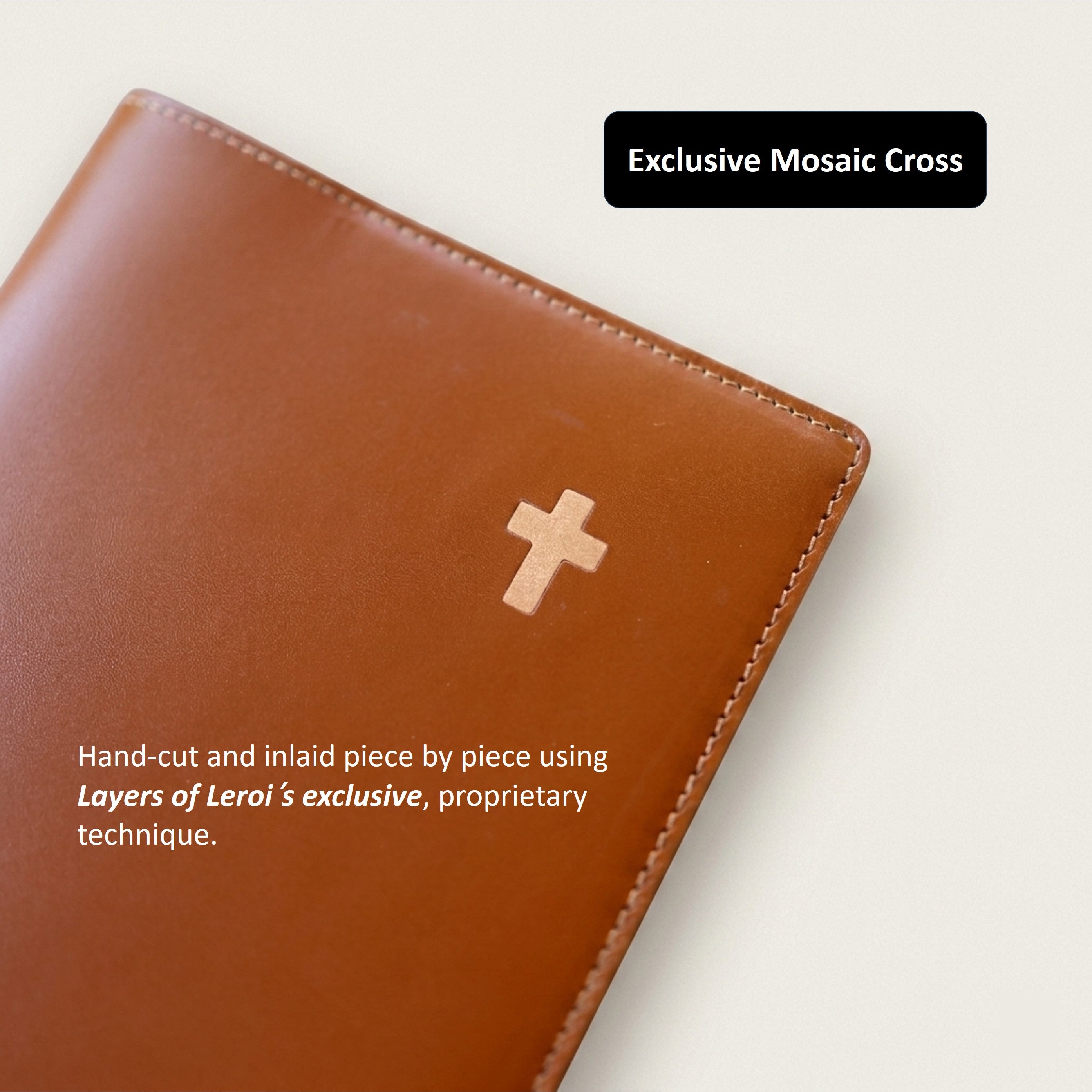 Minimalist Standard Leather Bible Cover - Italian Walpier Vacchetta