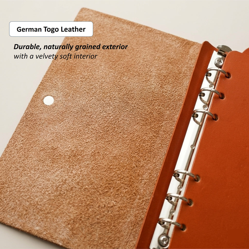 A6 Journal in German Togo Leather