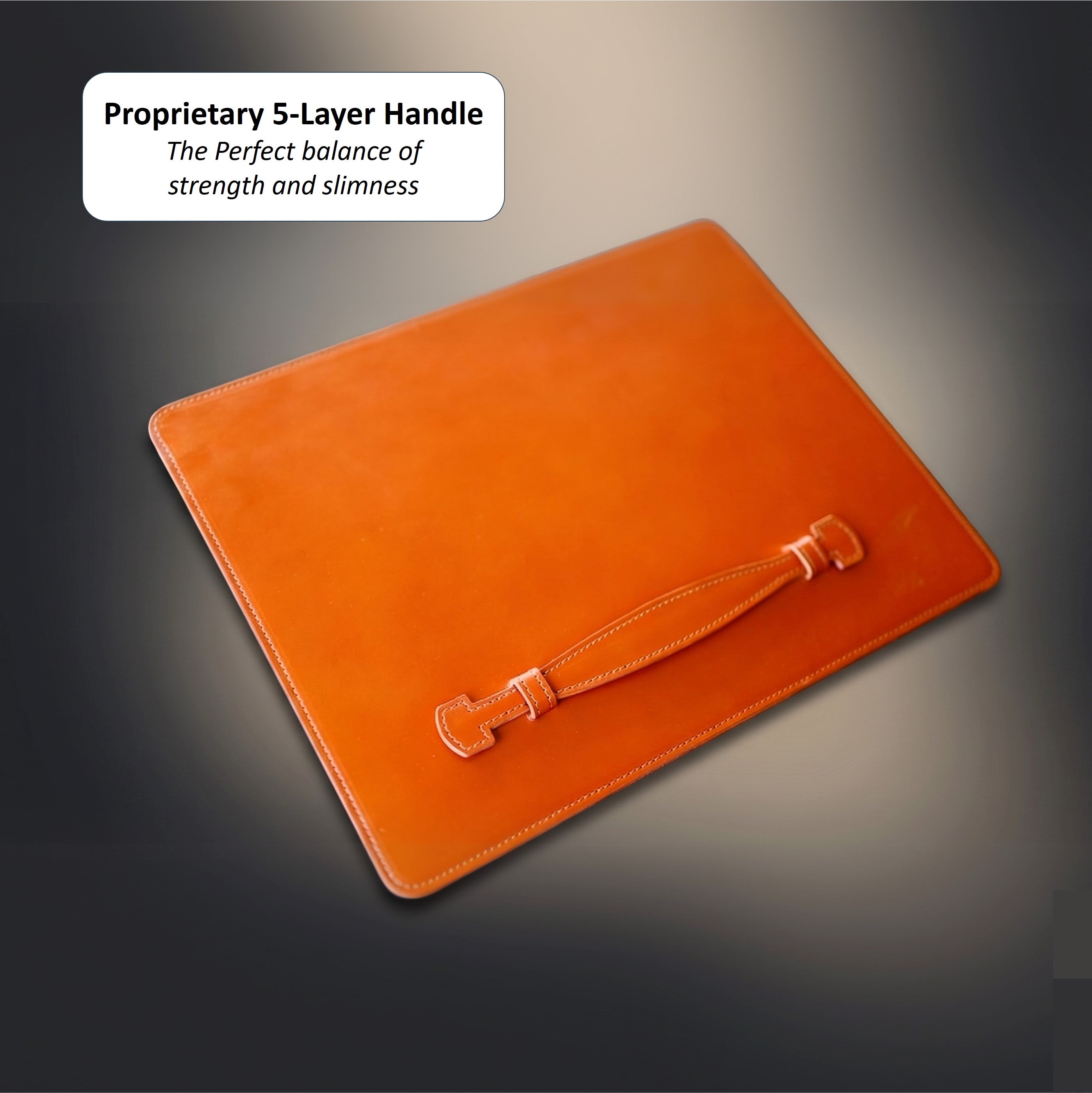 THE PENTAS: Italian Vacchetta Leather Sleeve for iPad