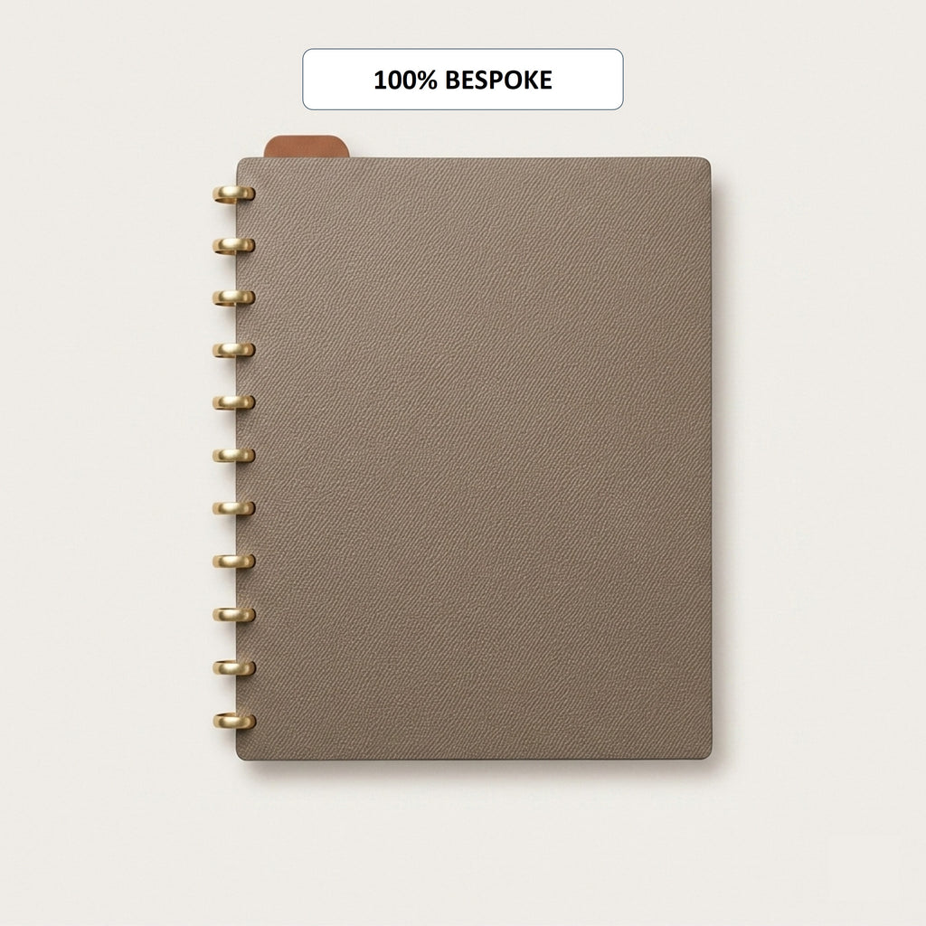 Letter Size Discbound Planner in German Noblessa Leather