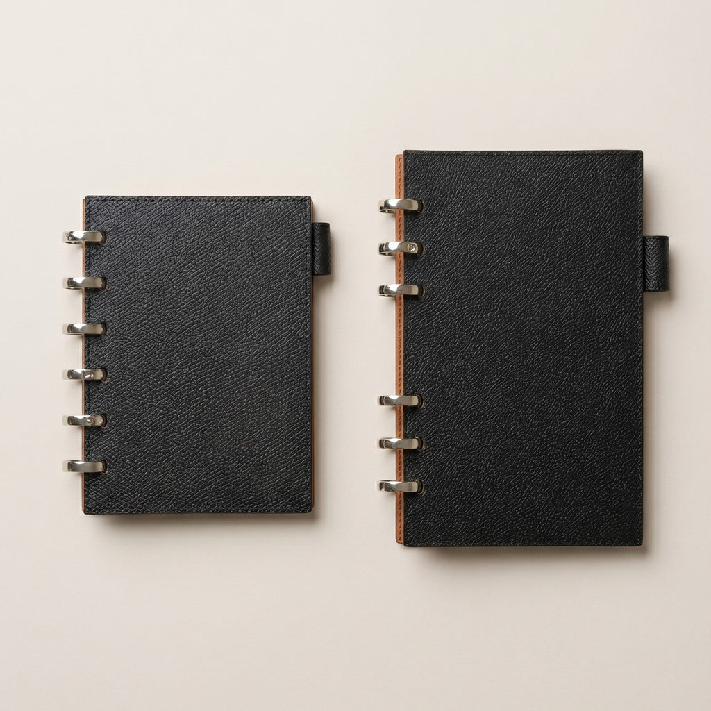 A6 Smart Ring Binder in German Noblessa Leather