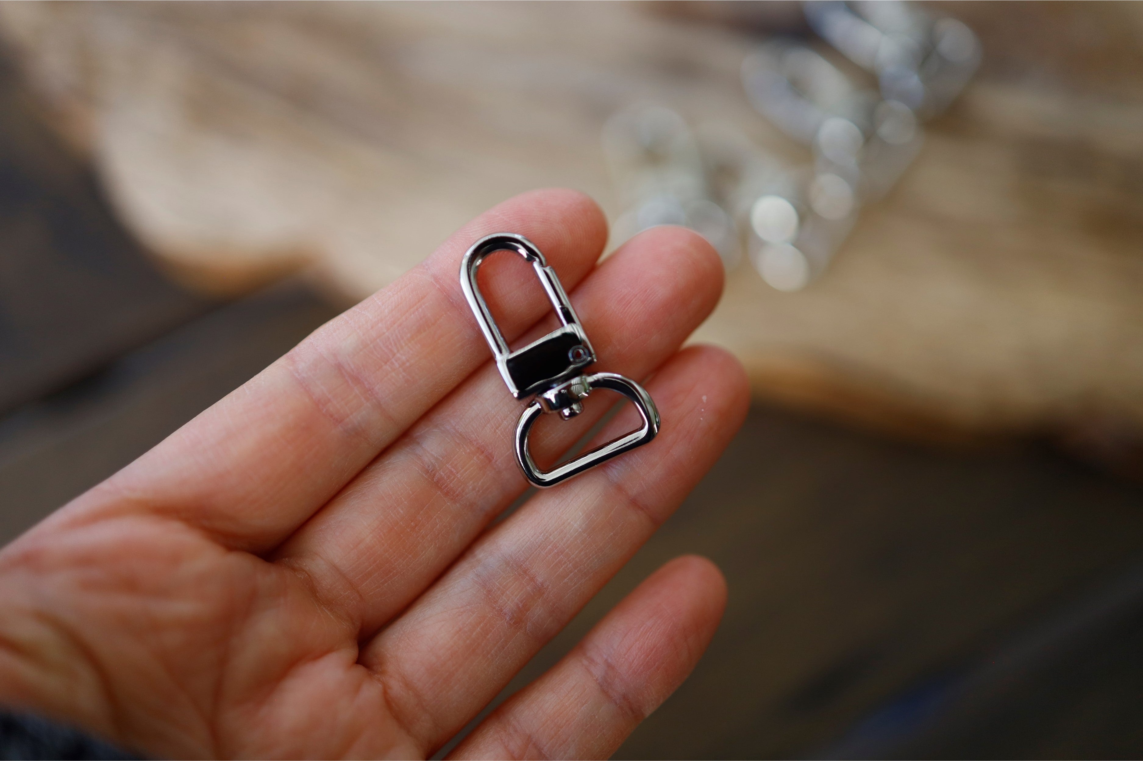 Swivel Clasps (Nickel, 1.34” X 0.79”)