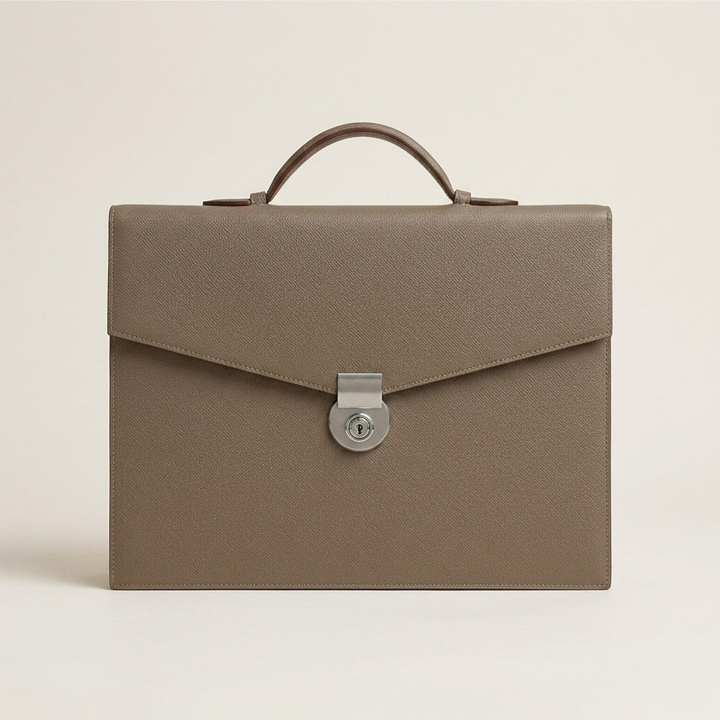 The Vertex: Bespoke Noblessa Leather Briefcase