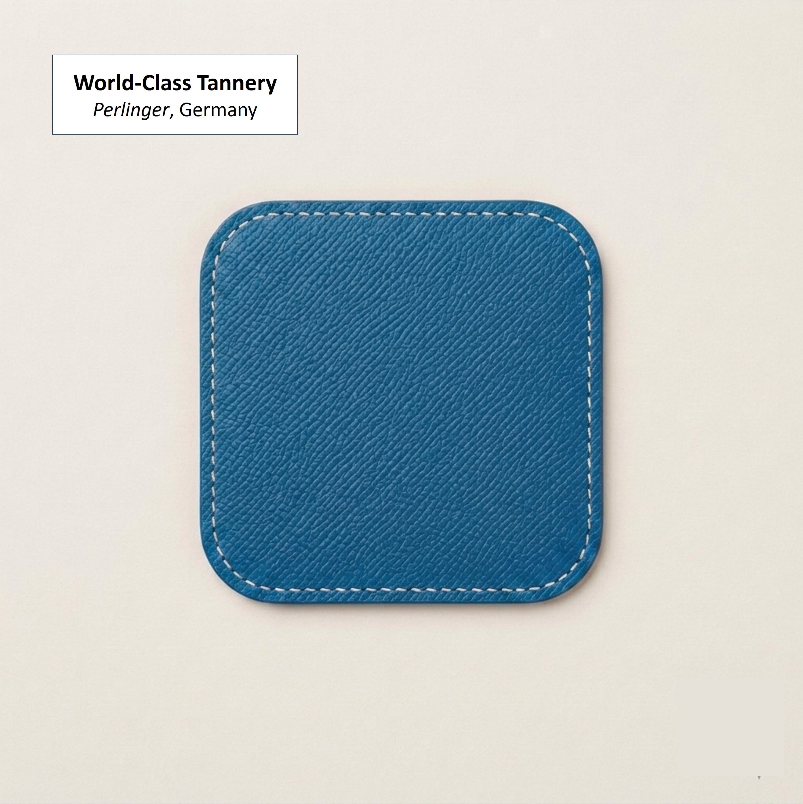 German Noblessa Leather Tea Coasters
