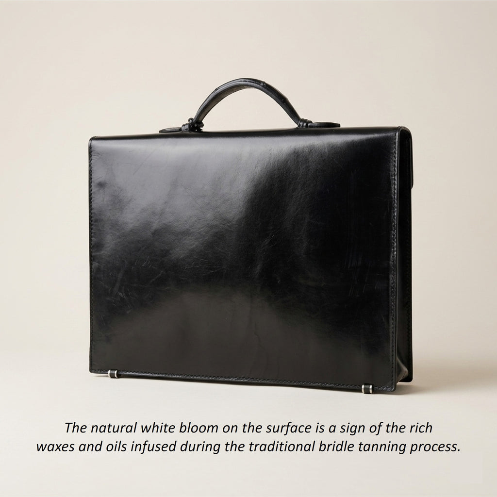 The Legacy: Bespoke Bridle Leather Briefcase