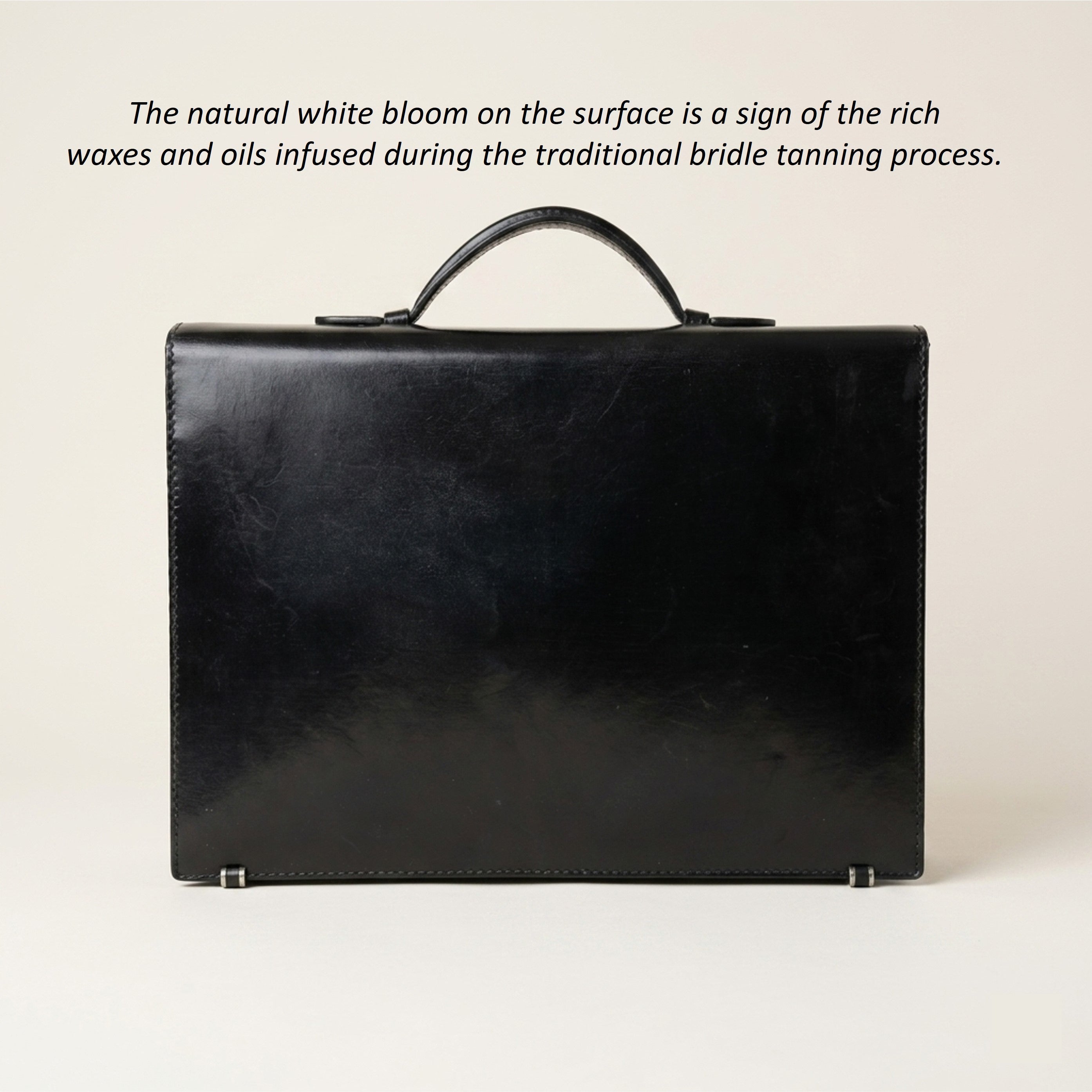 The Origin: Bespoke Bridle Leather Briefcase