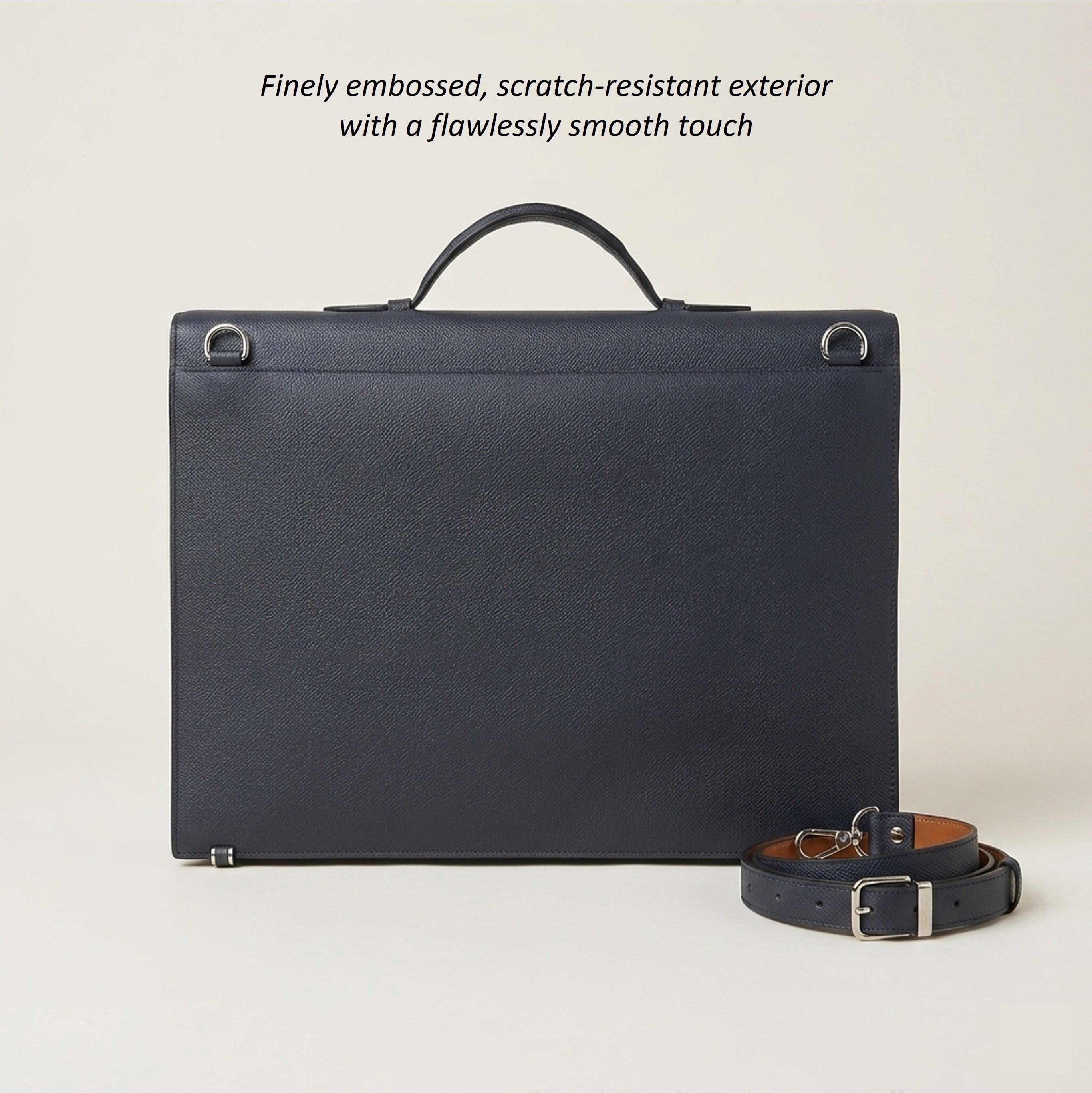 The Origin: Bespoke Noblessa Leather Briefcase with Strap