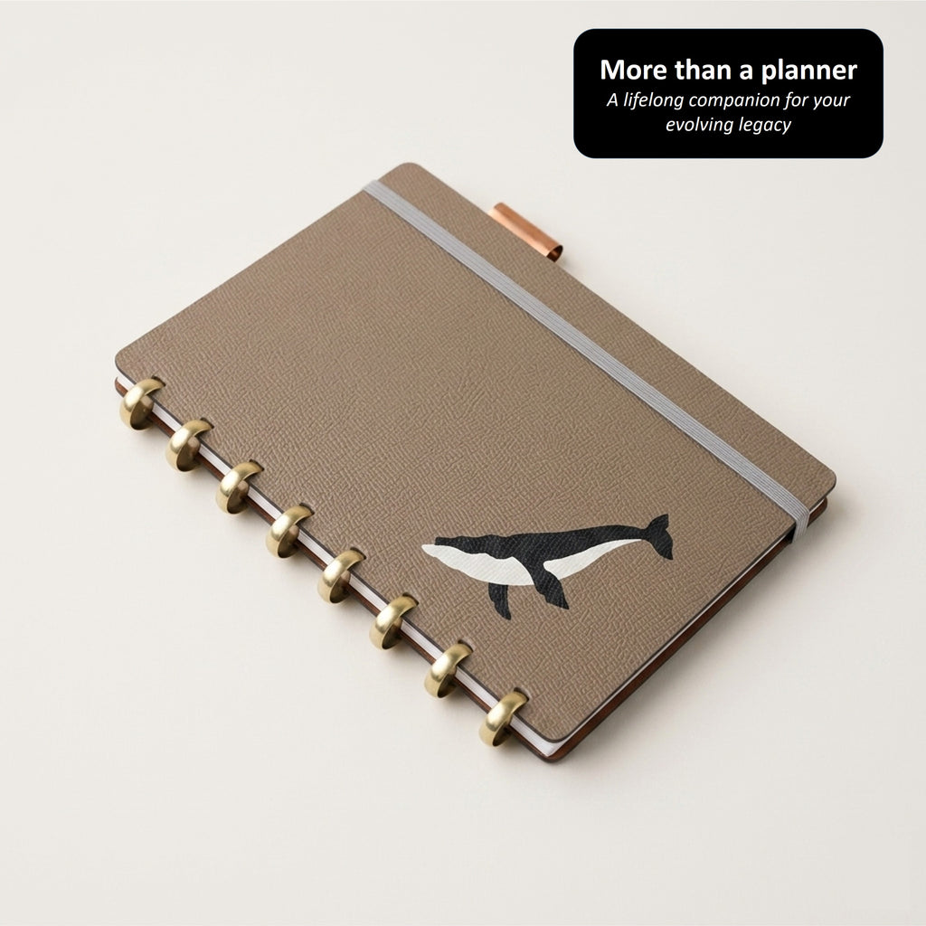 「Humpback」Edition Discbound Planner in German Noblessa Leather