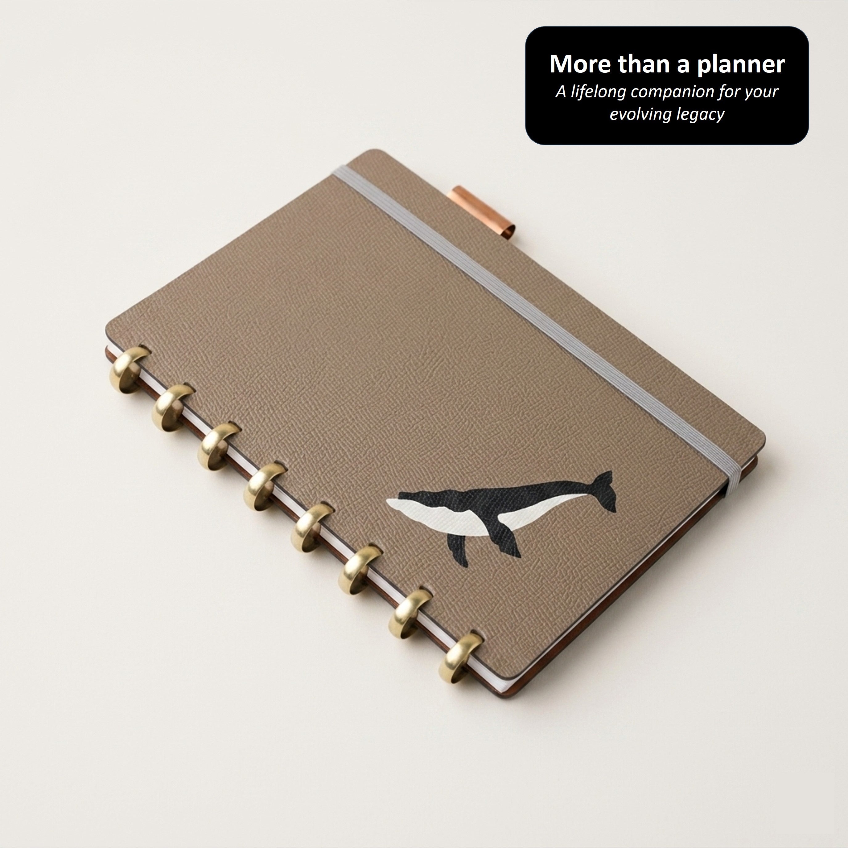 「Humpback」Edition Discbound Planner in German Noblessa Leather