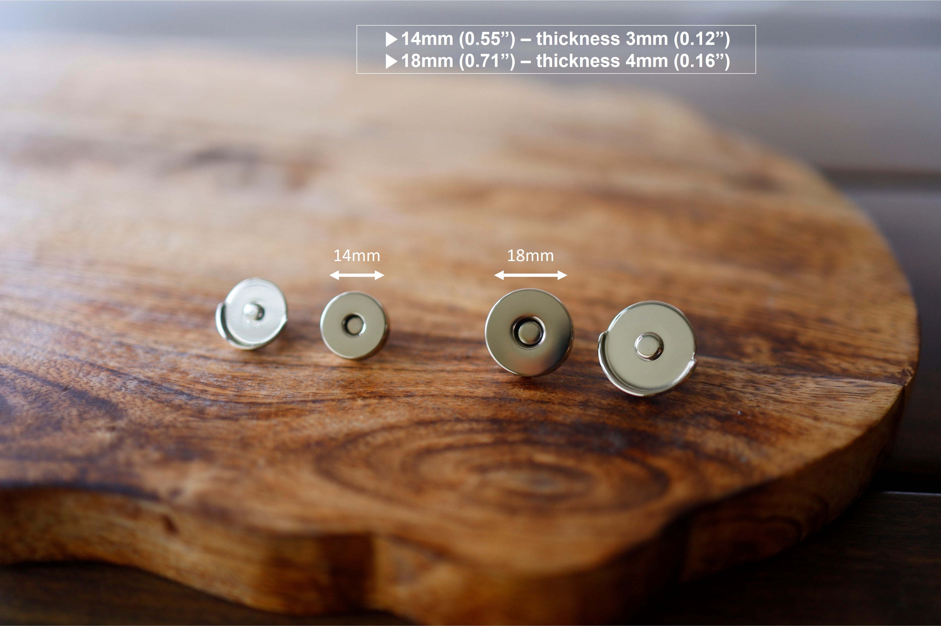 Round Magnetic Snap With Lip