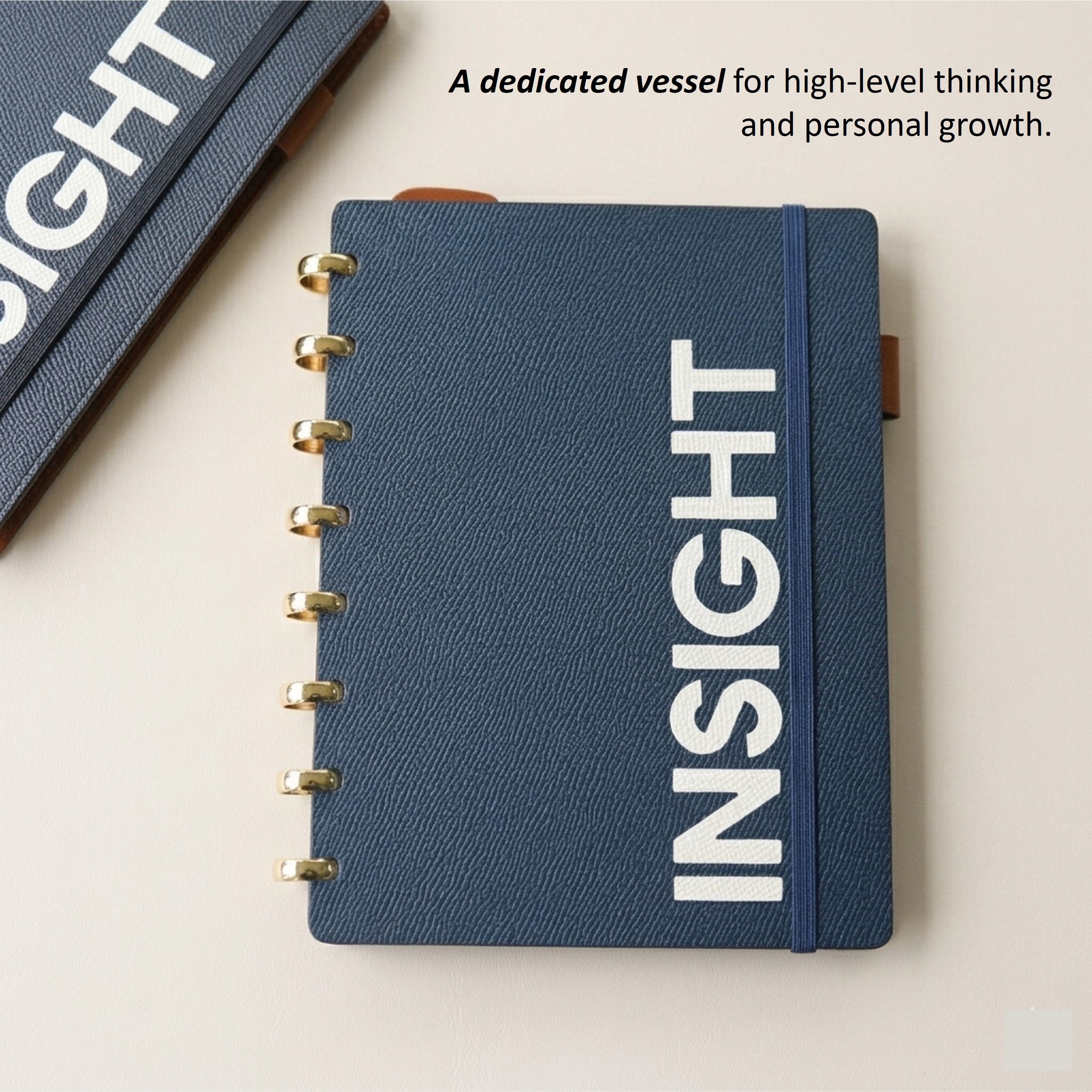 「INSIGHT」Edition Discbound Planner in German Noblessa Leather