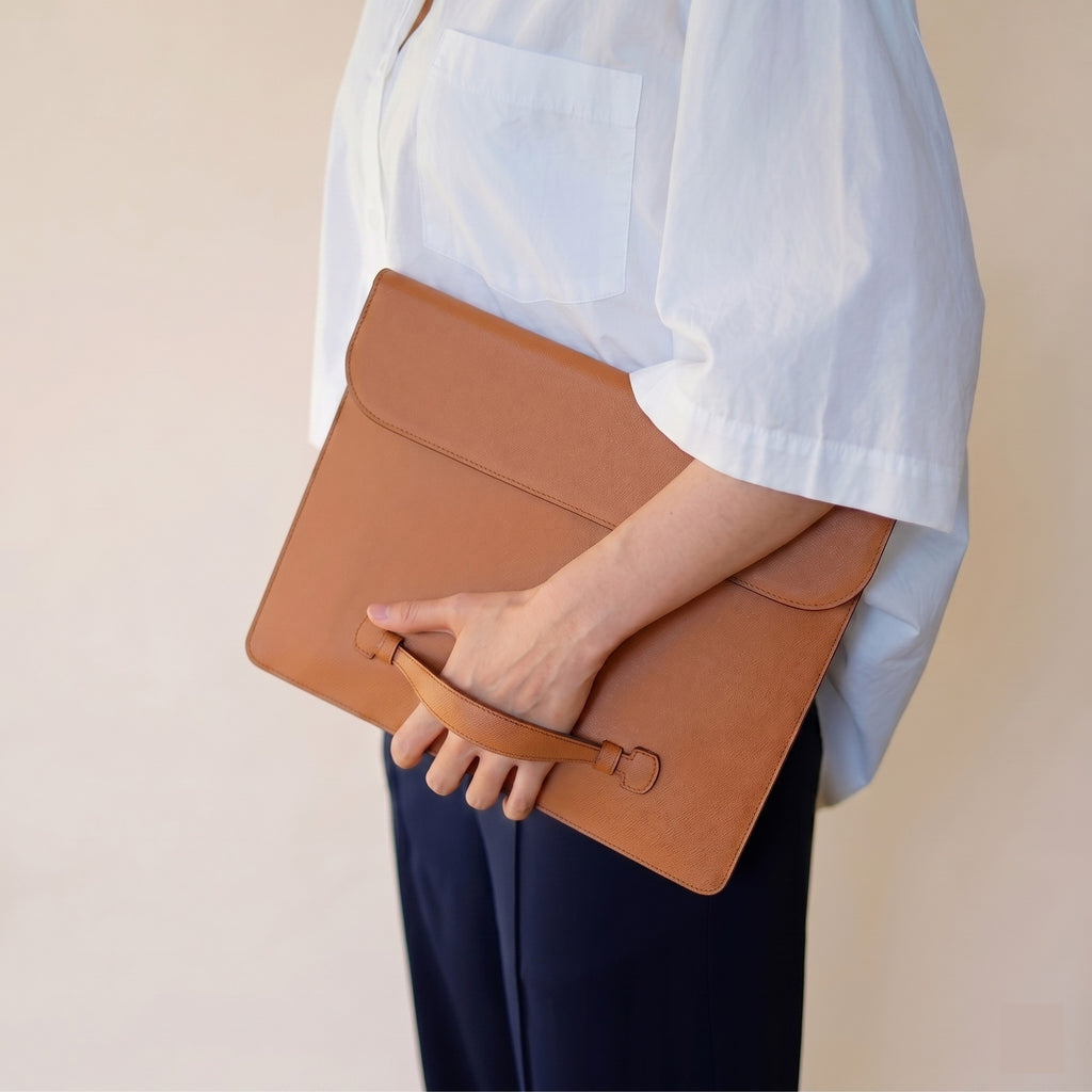 THE PENTAS: German Noblessa Leather Flap Sleeve for iPad