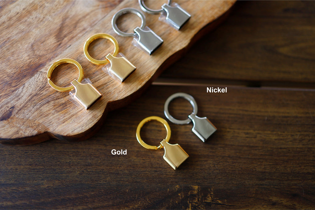 Key Fob Hardware (Gold/Nickel)