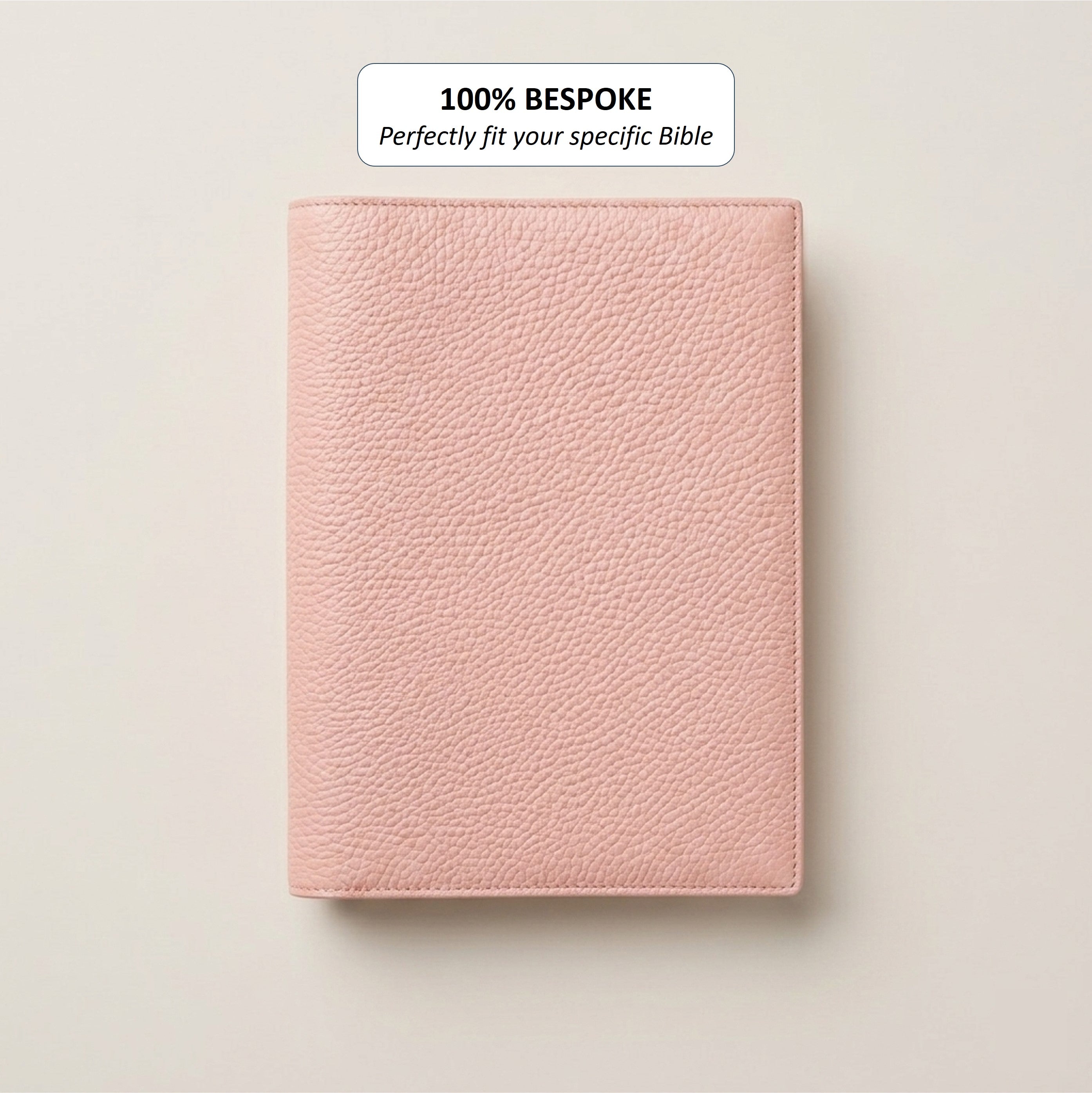 Minimalist Standard Leather Bible Cover - German Togo Leather