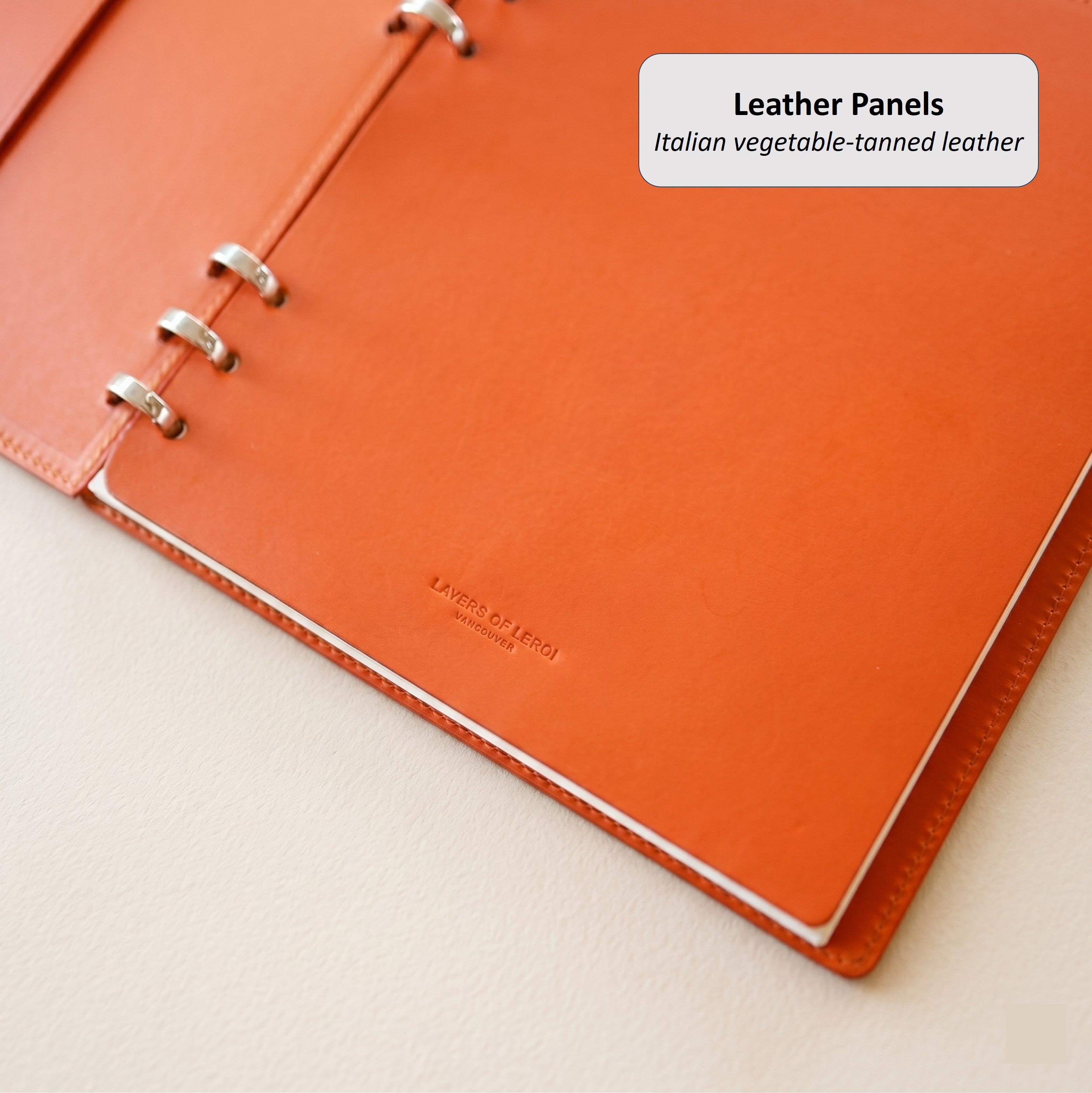 「Signature」Edition Smart Ring Binder in German Noblessa Leather