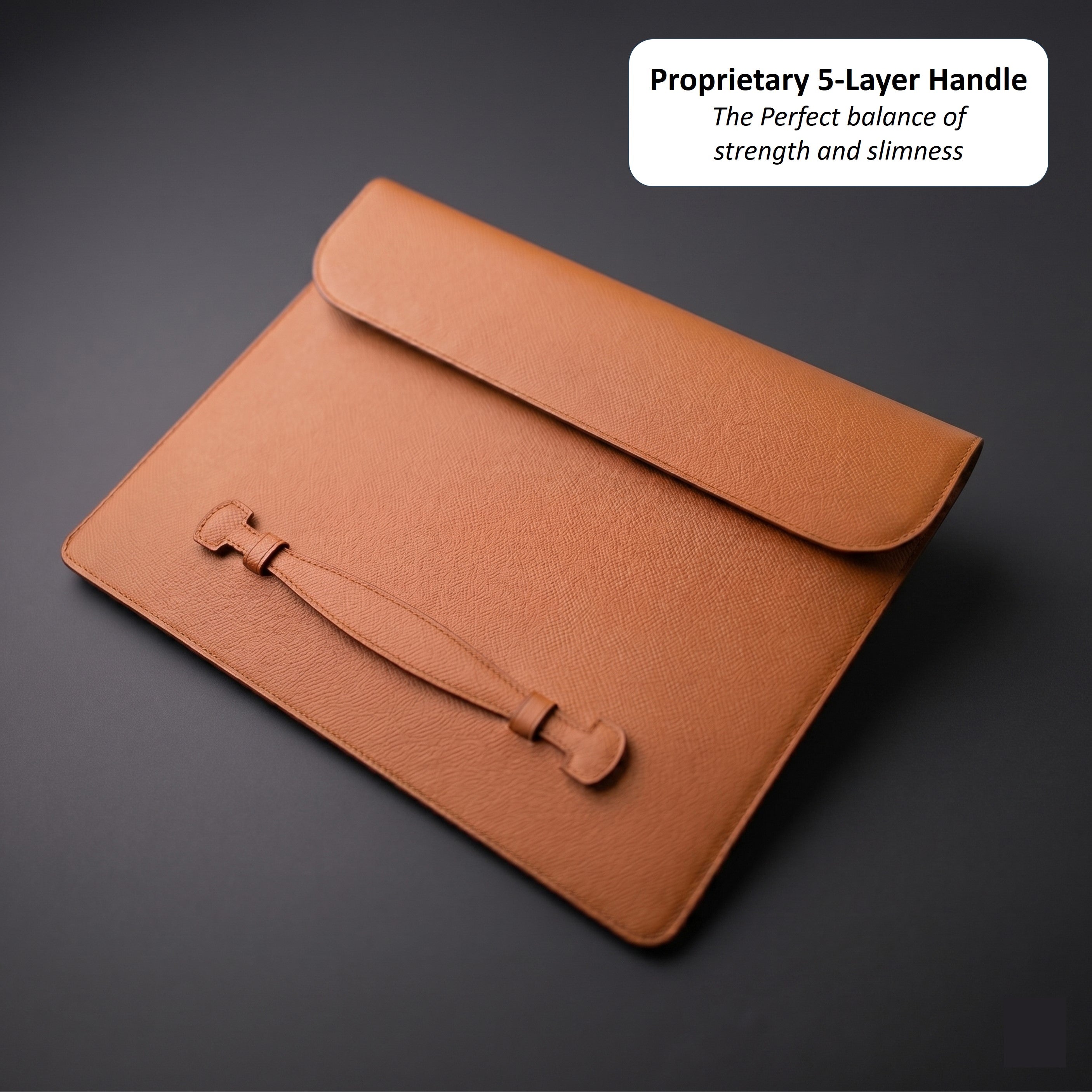 THE PENTAS: German Noblessa Leather Flap Sleeve for iPad