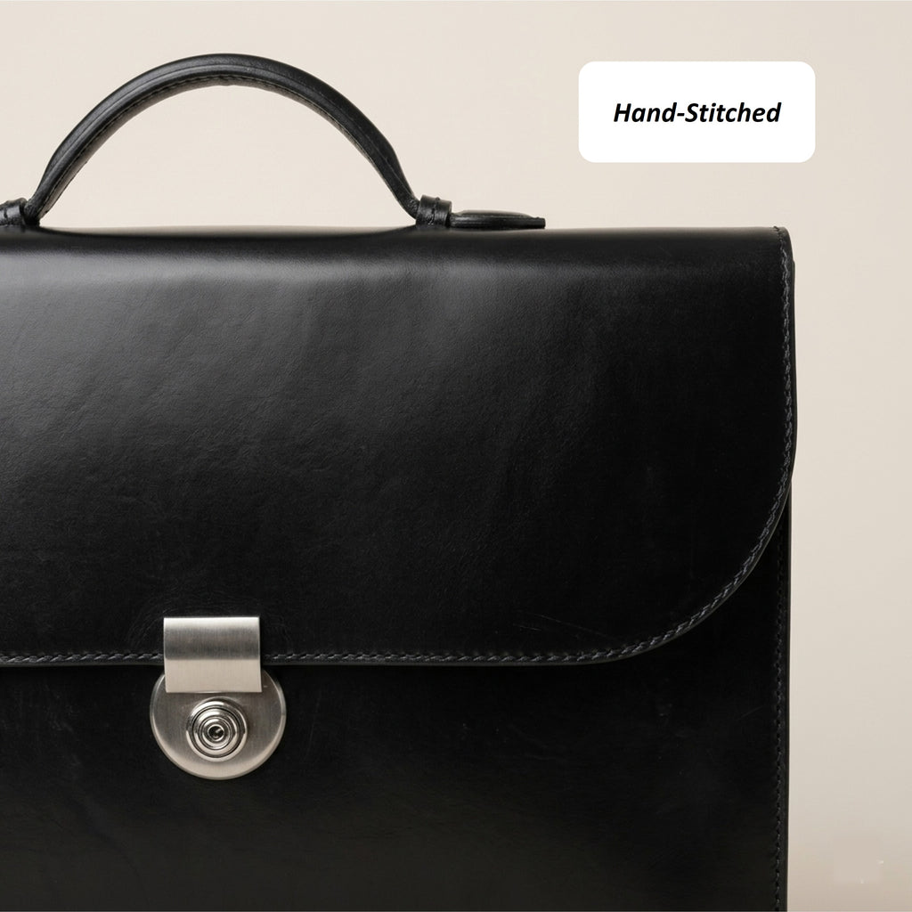 The Legacy: Bespoke Bridle Leather Briefcase